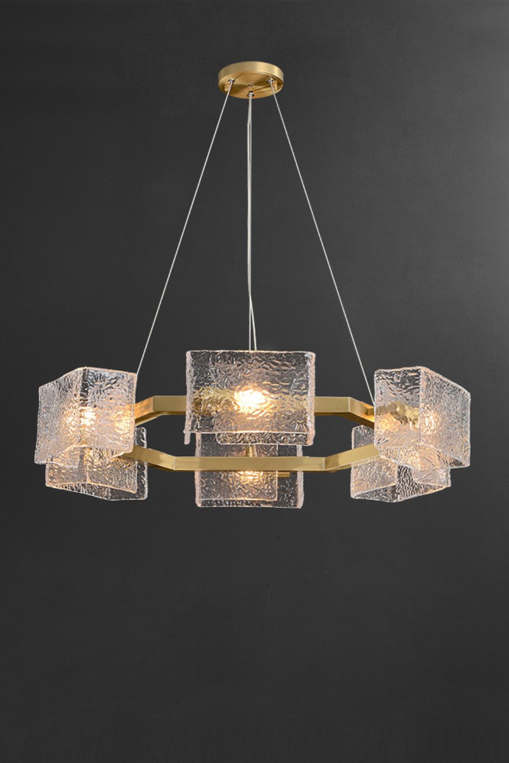 Water ripple glass chandelier - SamuLighting