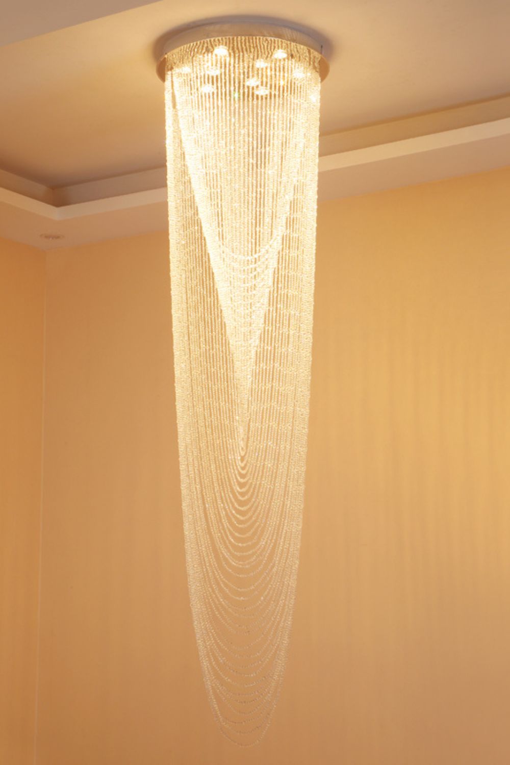 Waterfall Beaded Curtain Crystal Chandelier - SamuLighting