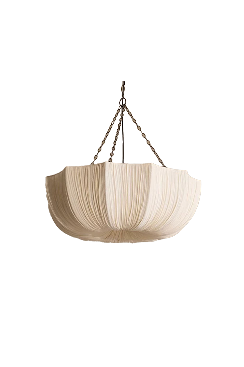 Wave Pleated Fabric Chandelier