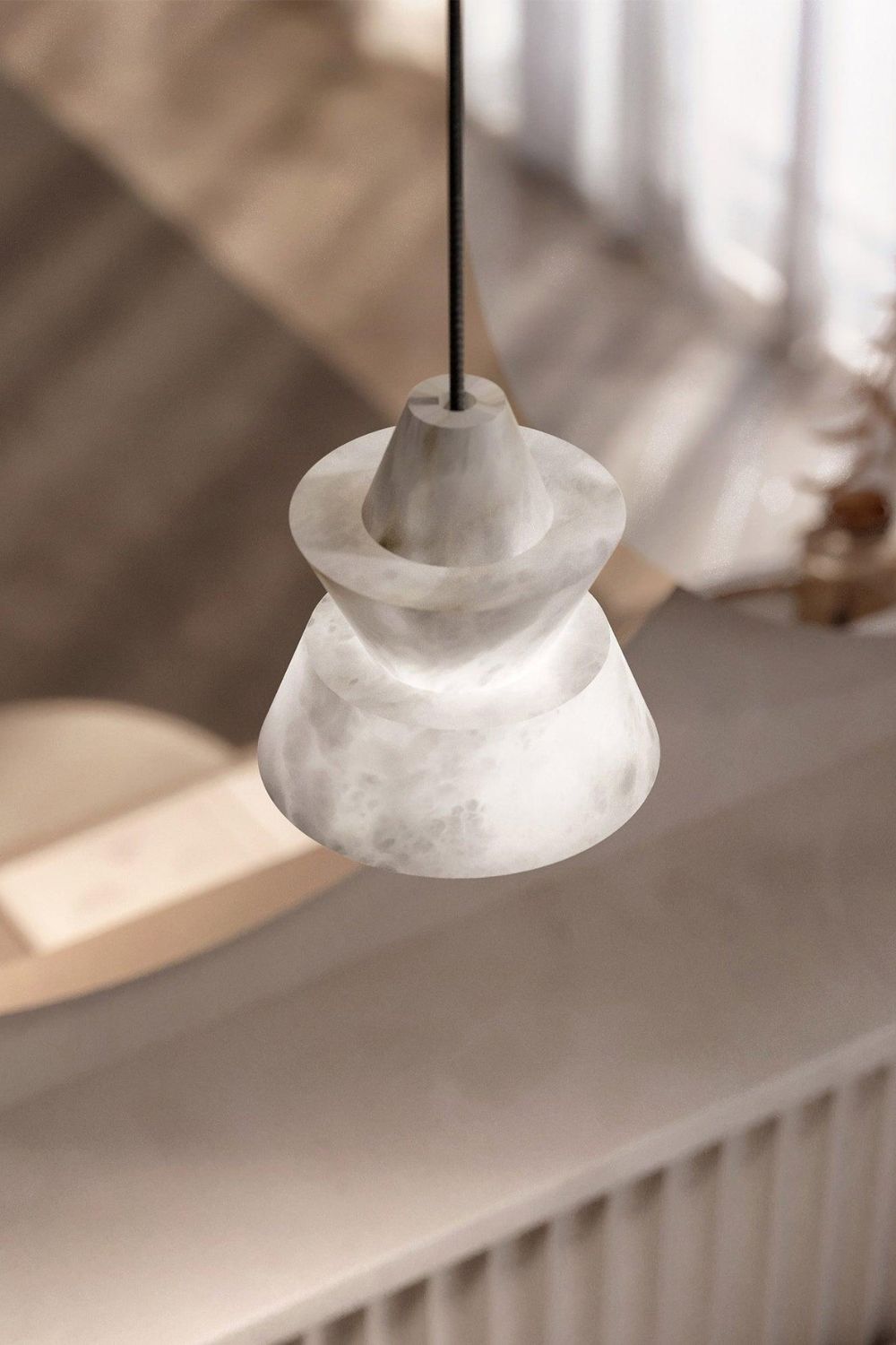 White Alabaster Pendant Light - SamuLighting