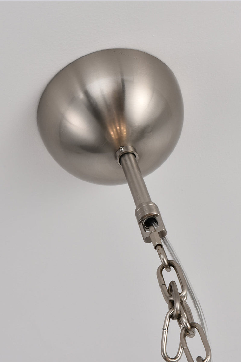 White Murano Disc Glass Chandelier