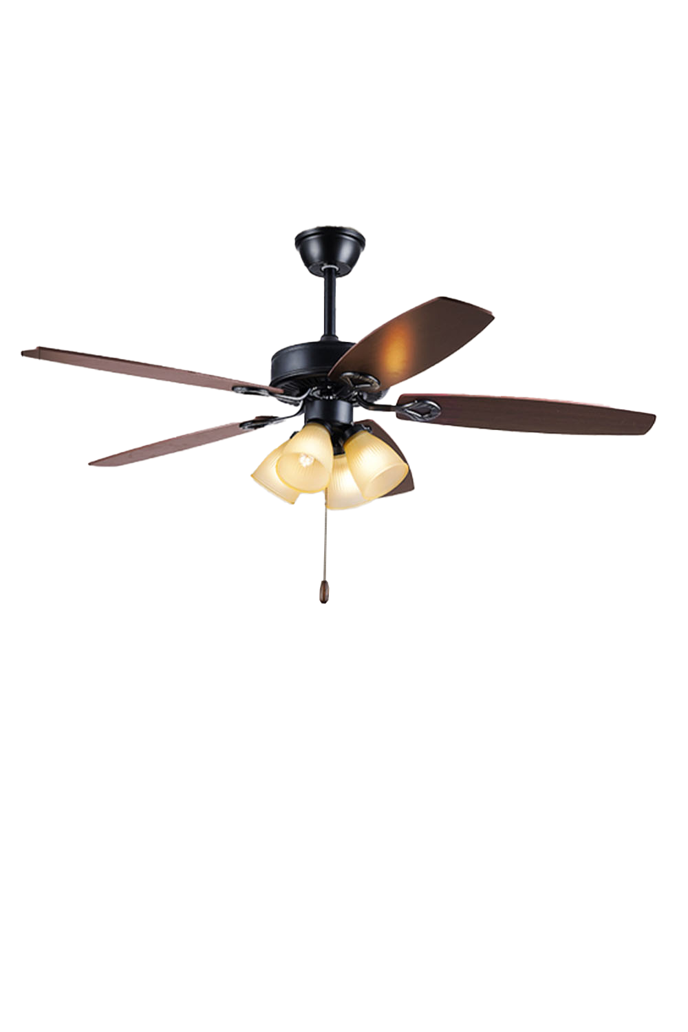 Leaf Cup Shaped Ceiling Fan Chandelier