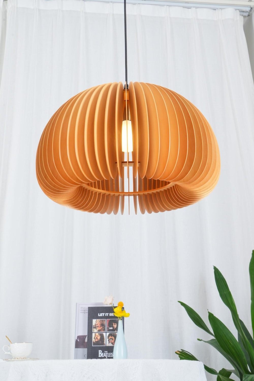 Wooden Pumpkin Swag Lights - SamuLighting