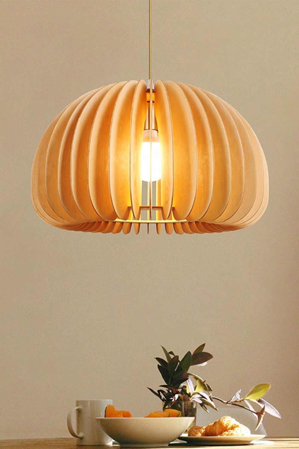 Wooden Pumpkin Swag Lights - SamuLighting