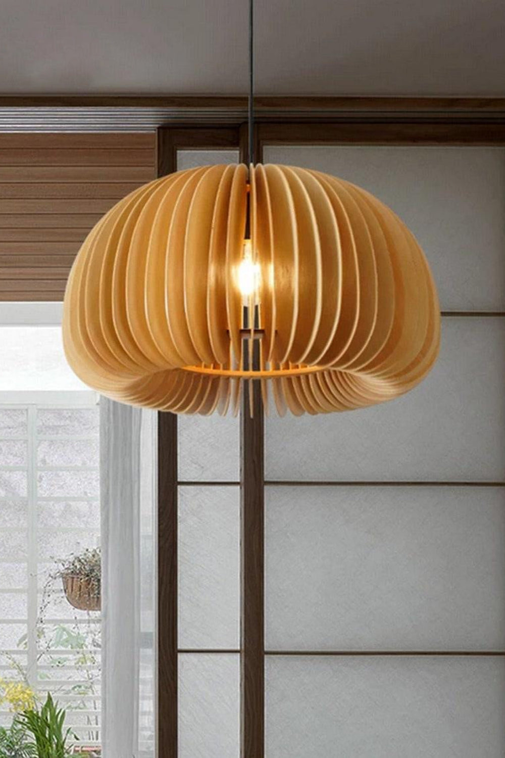 Wooden Pumpkin Swag Lights - SamuLighting