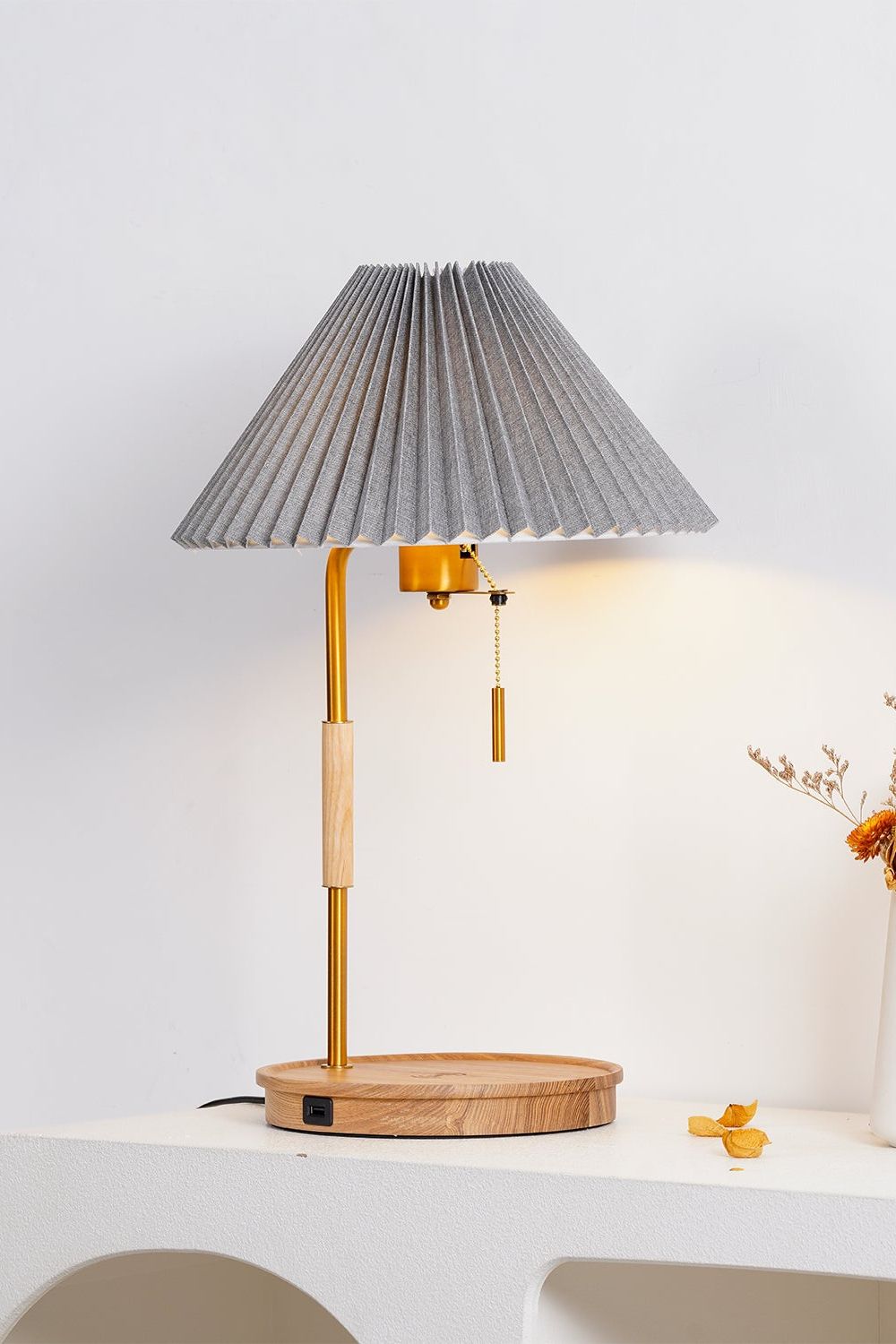 Wooden Retro Table Lamp - SamuLighting