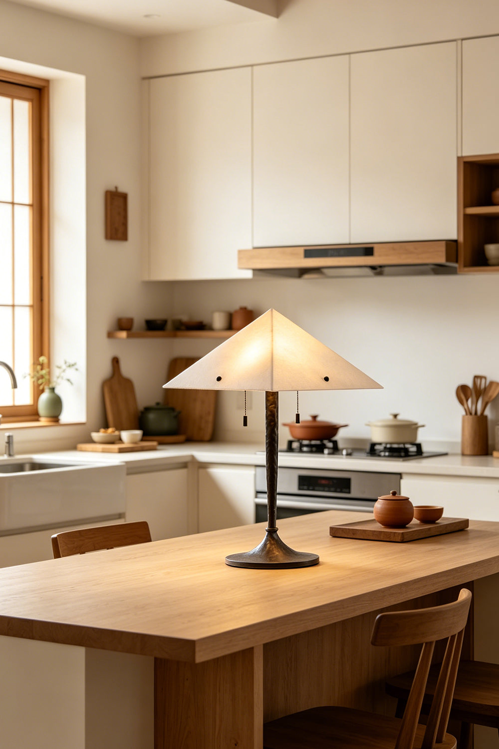 Zenith Alabaster Prism Lamp for Kitchen | Samu  Lamp
