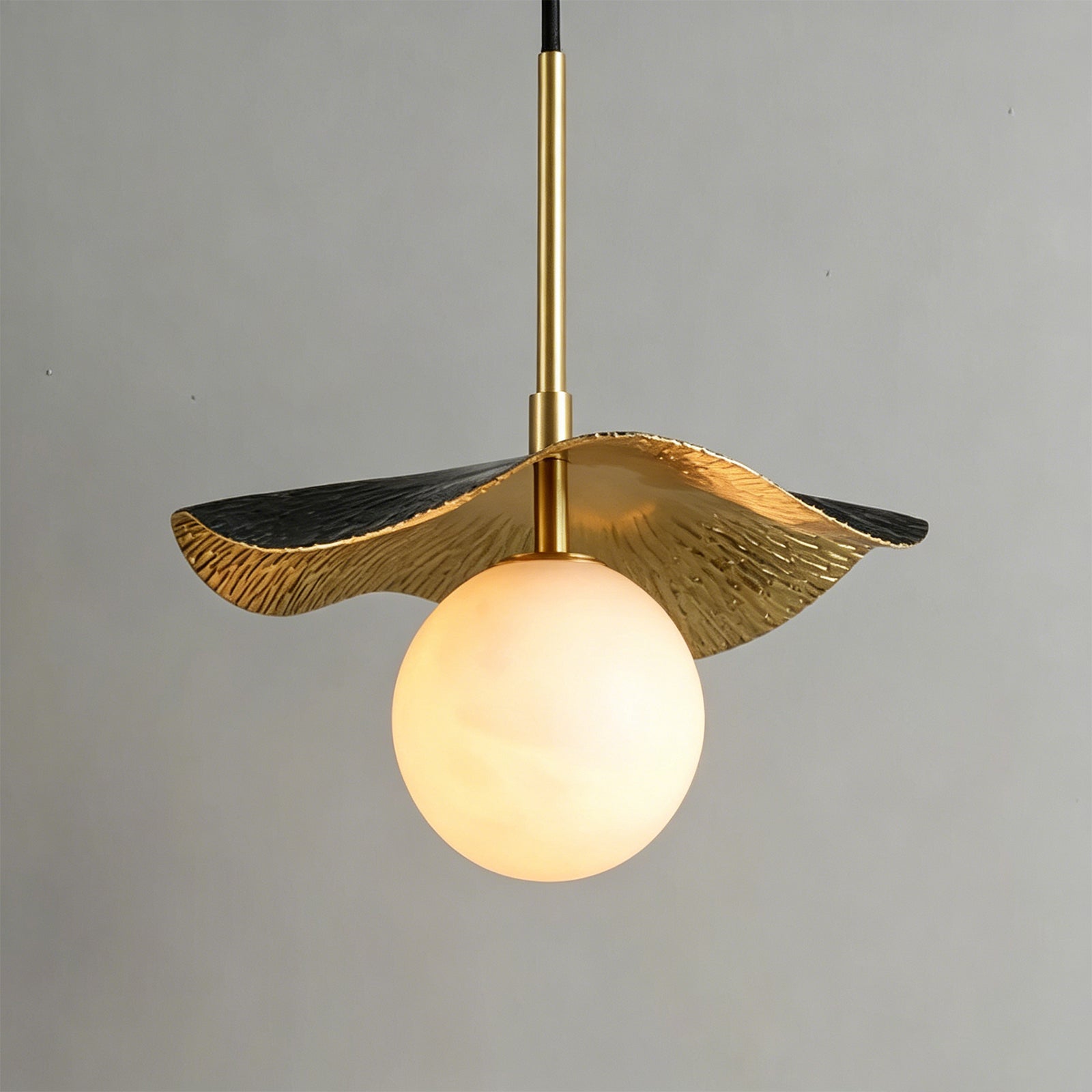 Hand-Textured Brass Canopy