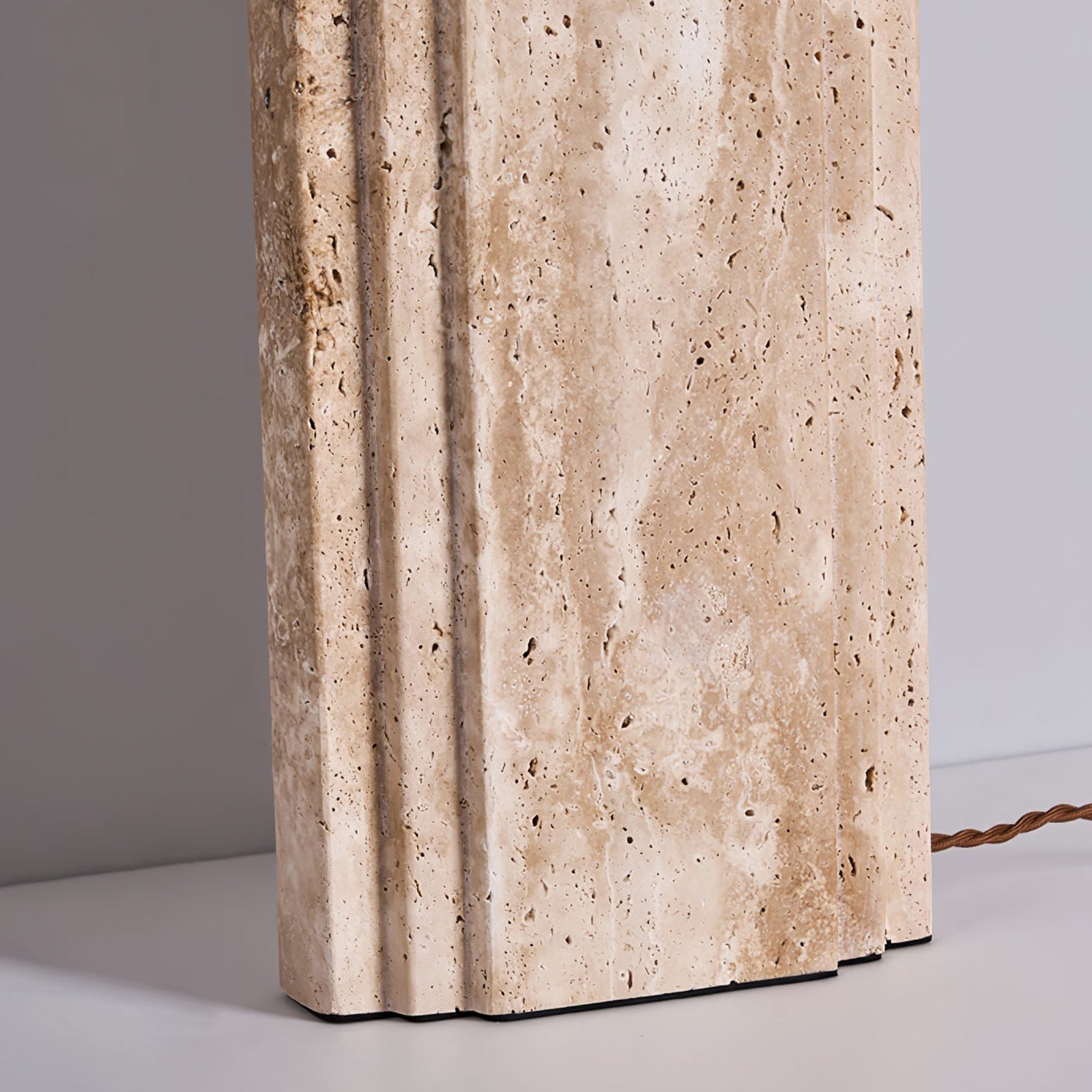 Solid Travertine Base