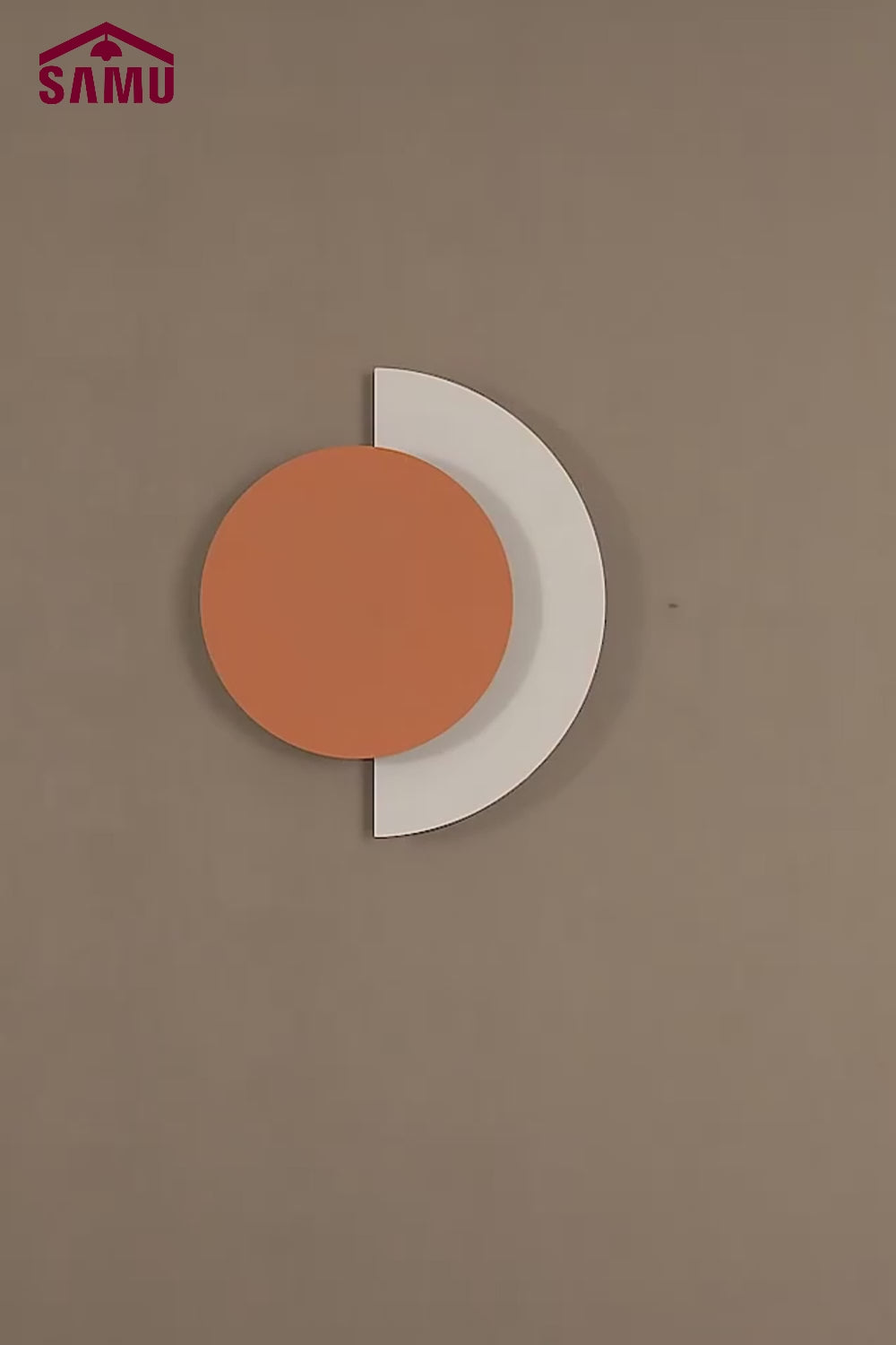 Rounded Abstract Art Sconce