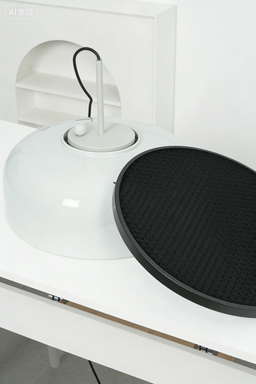 Sleek Lacquer Round Pendant Lamp