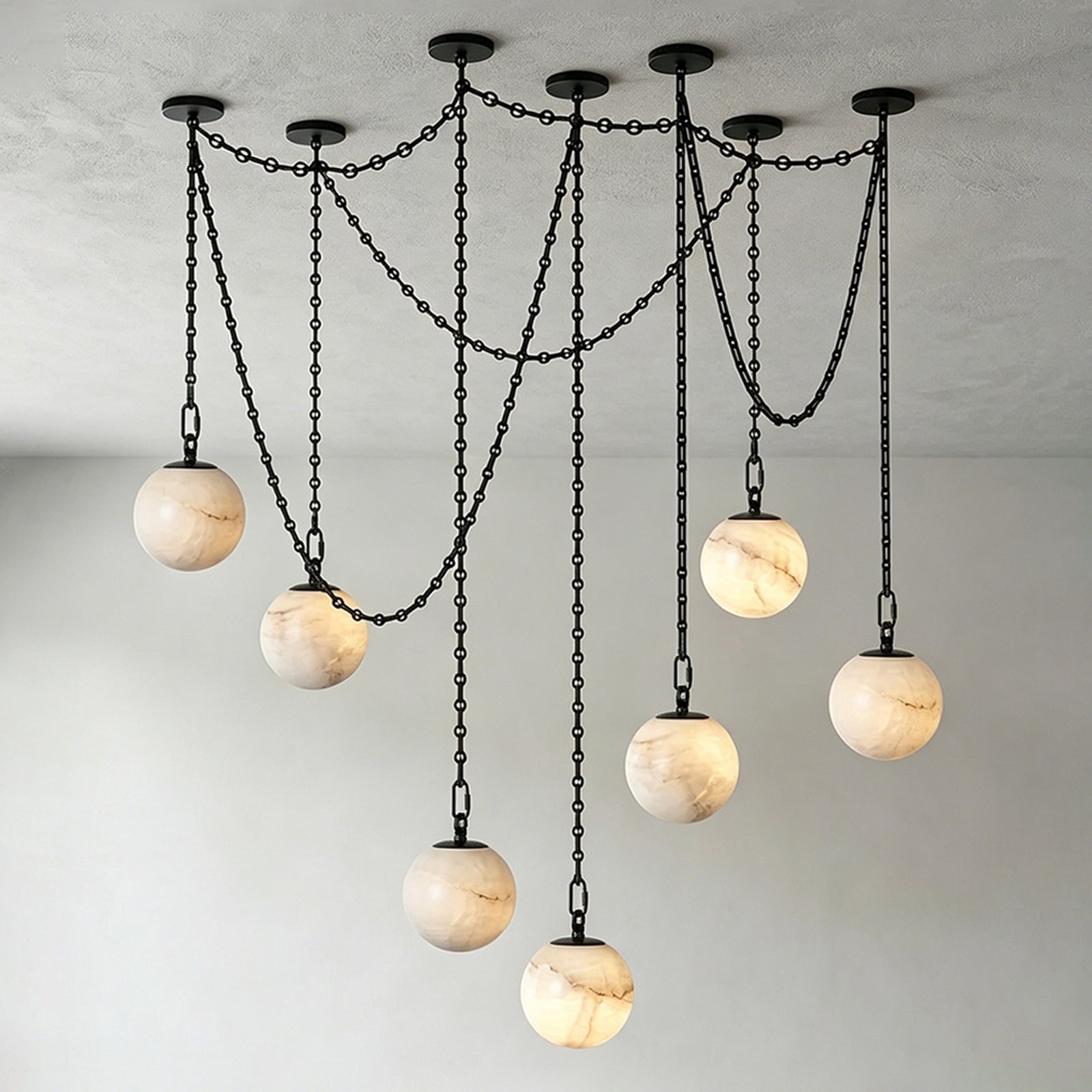 Dramatic Swag Chain Suspension 