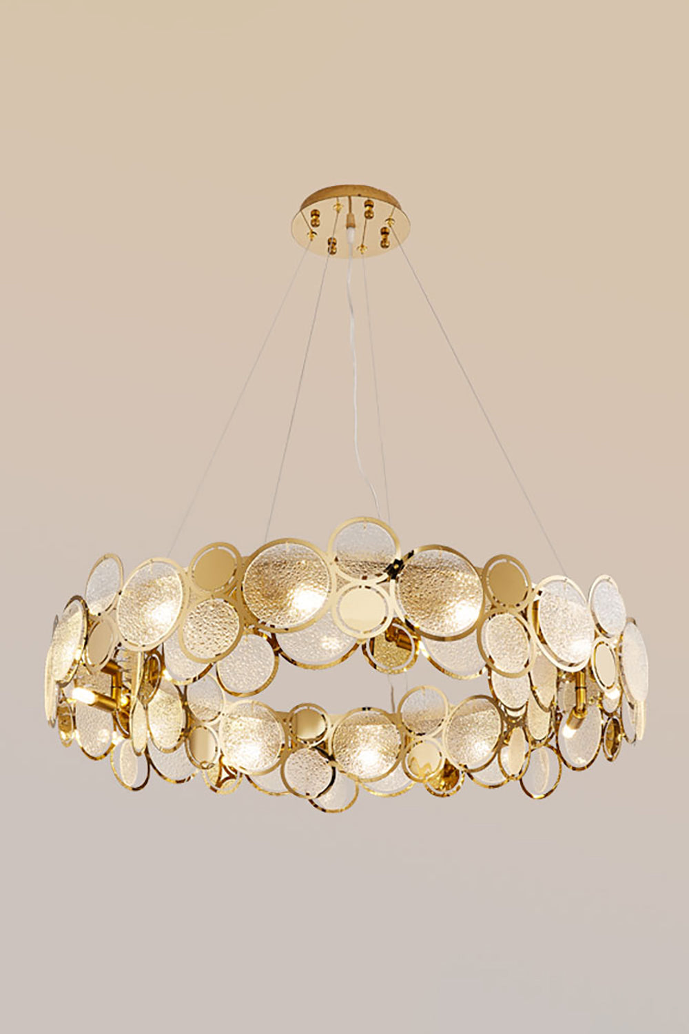 Adrianna Glass Round Chandelier - SamuLighting