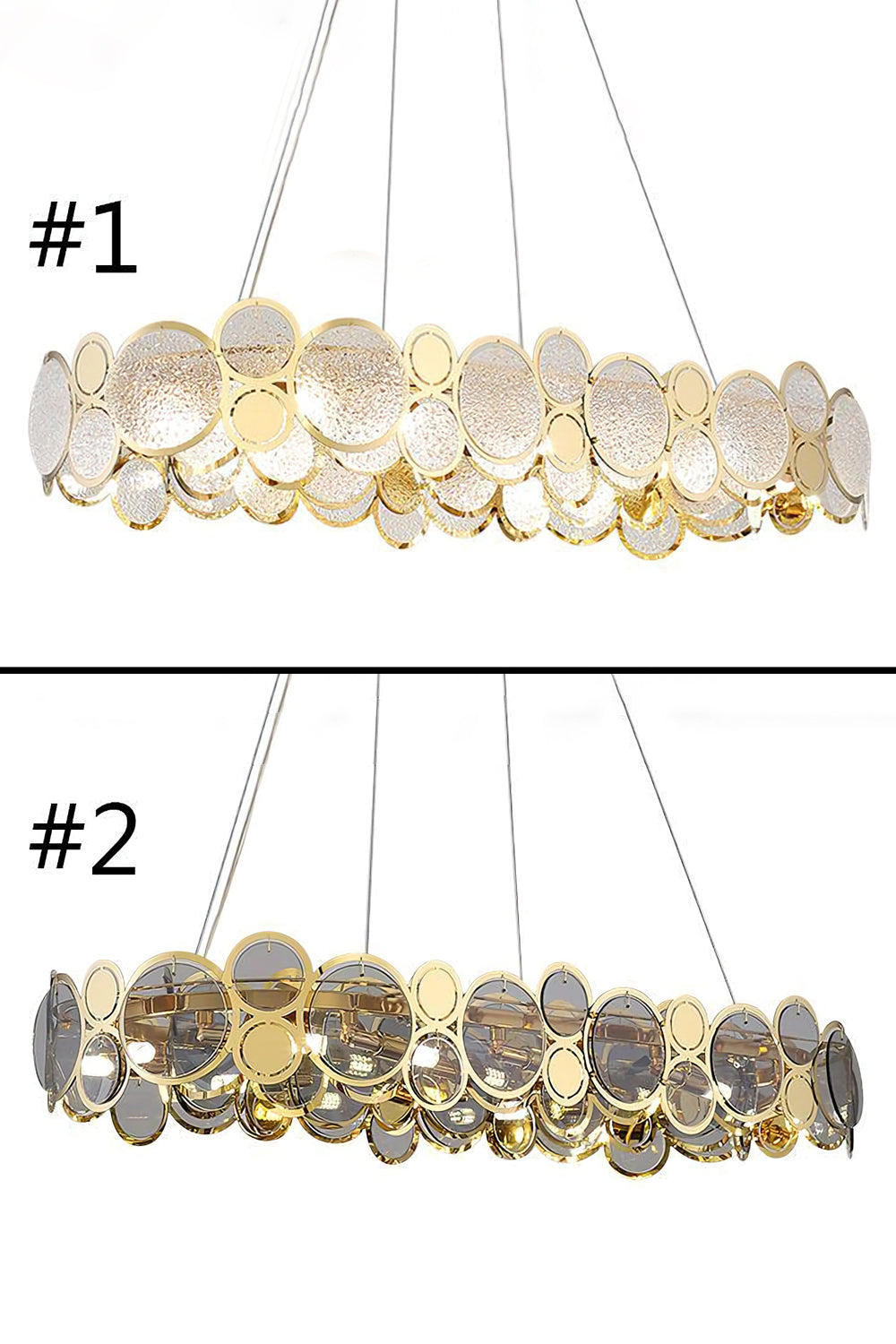Adrianna Glass Round Chandelier - SamuLighting