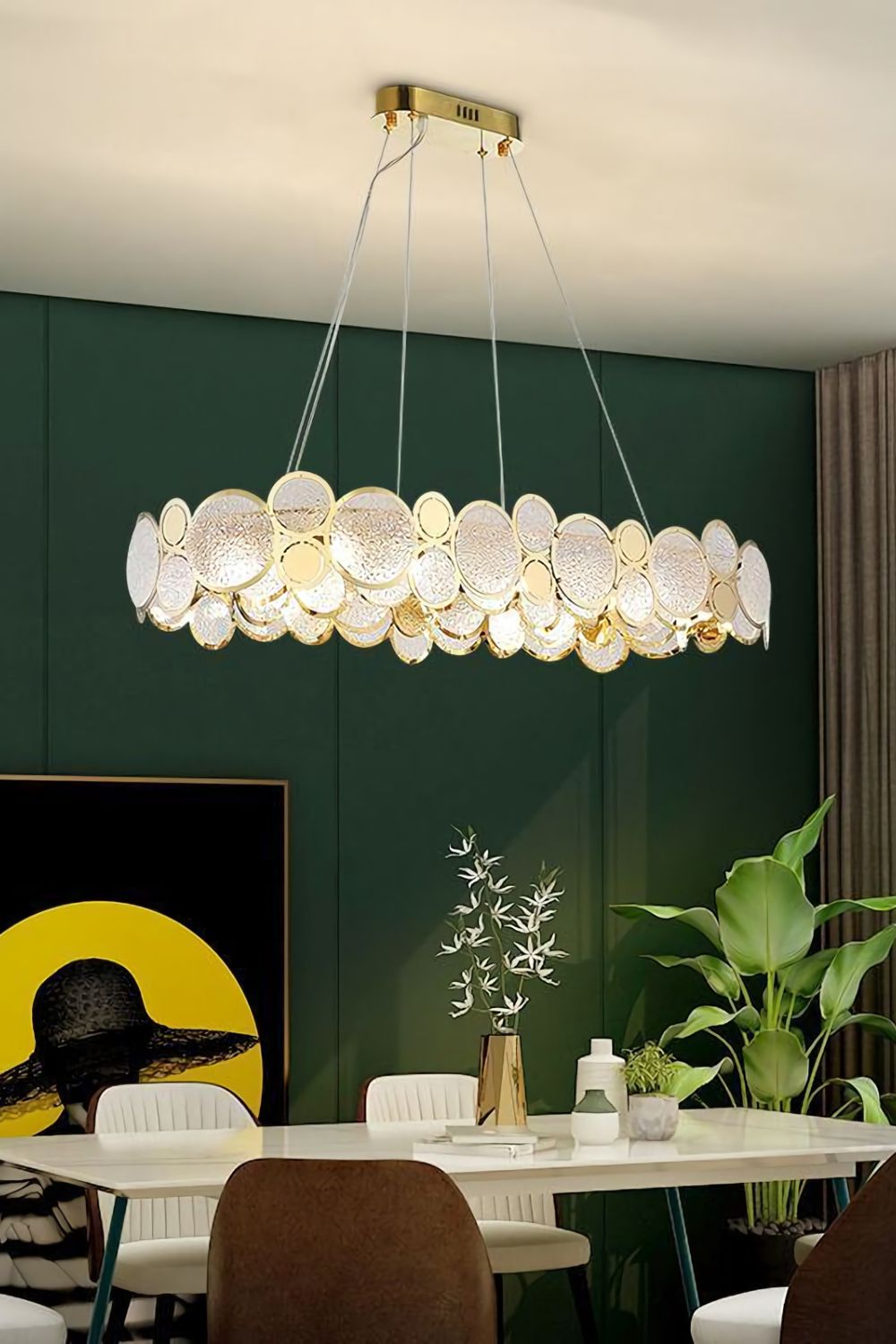 Adrianna Glass Round Chandelier - SamuLighting