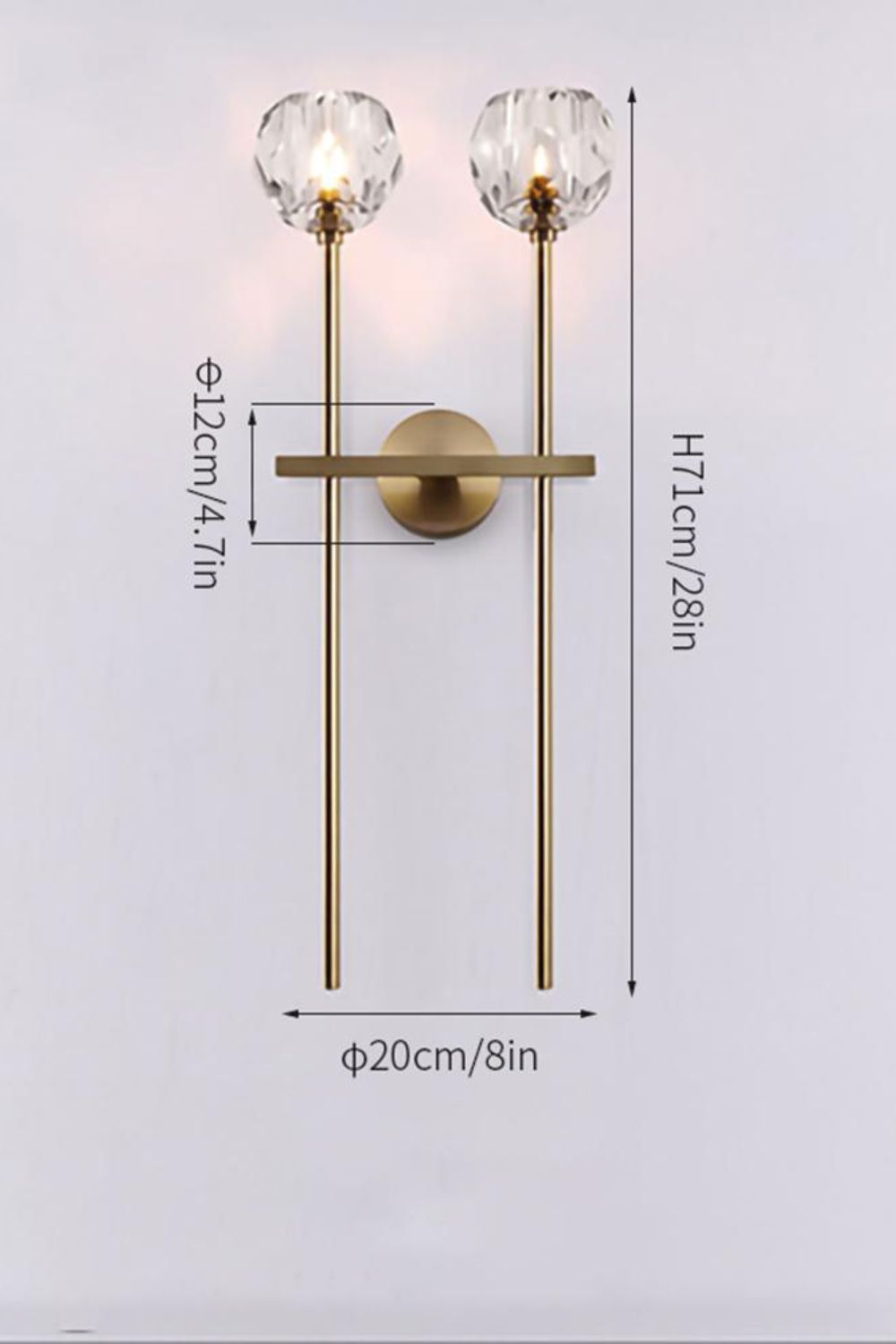 Boule De Cristal Grand Single Sconce - SamuLighting