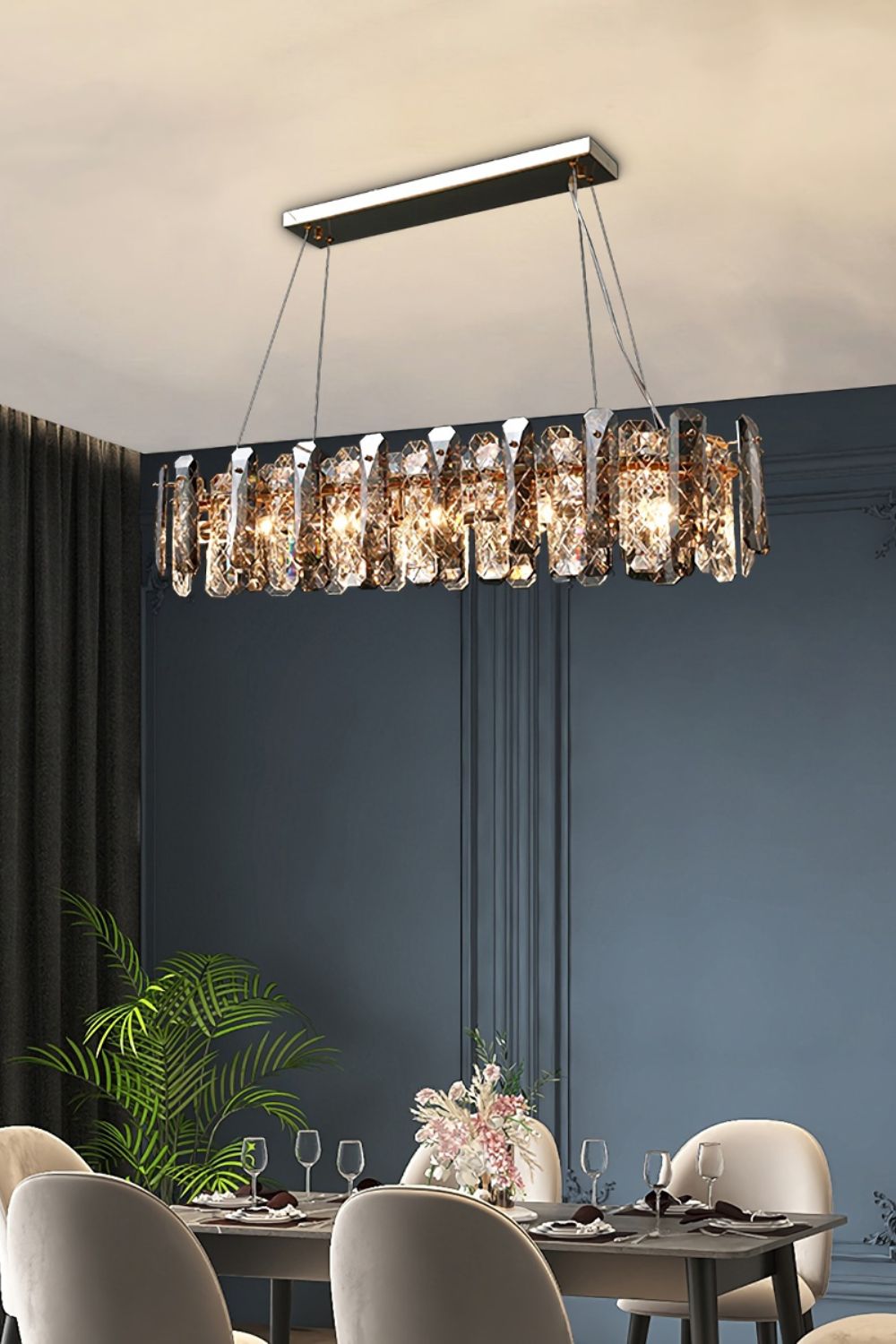 Clear Crystal Drum Pendant Lamp - SamuLighting