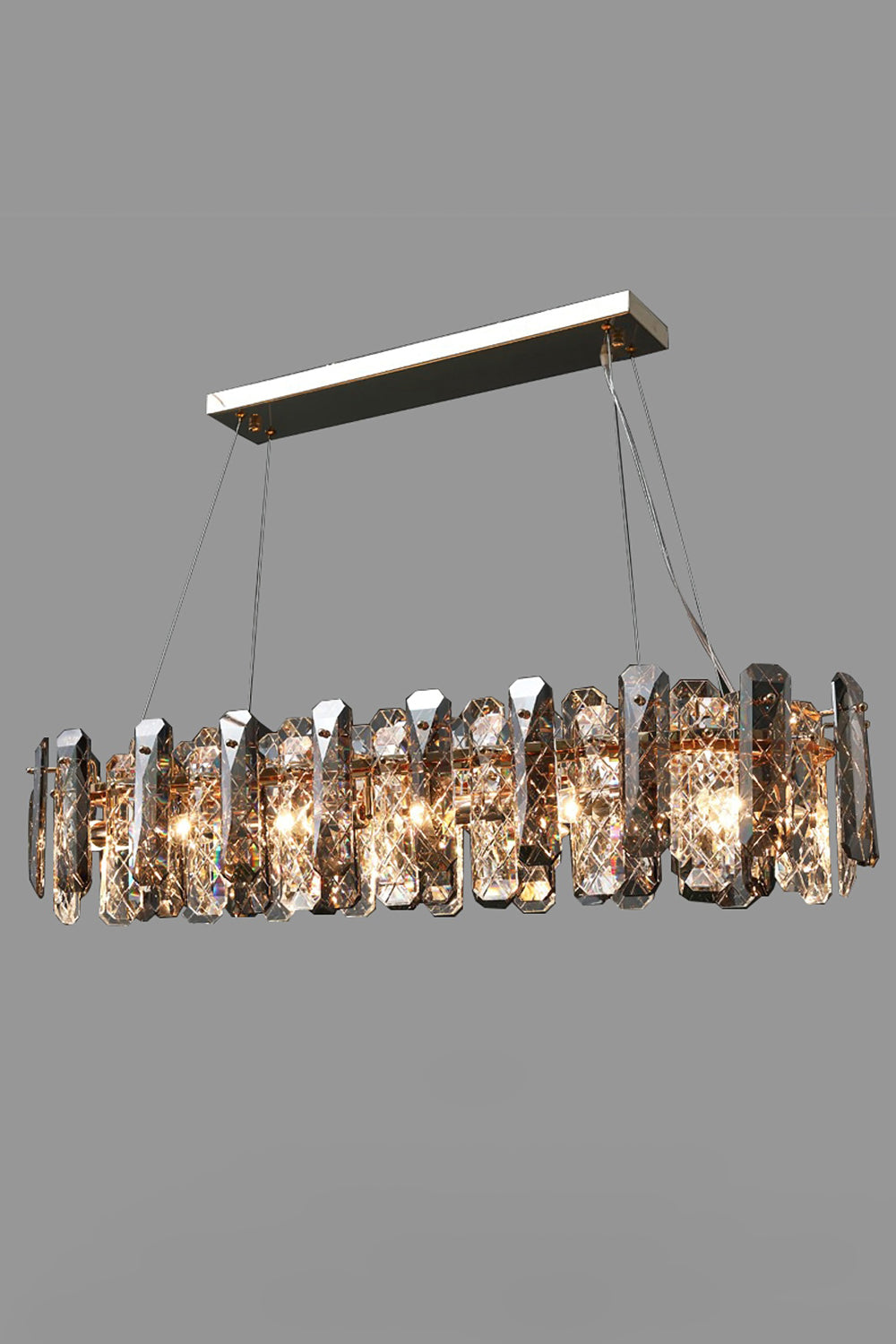Clear Crystal Drum Pendant Lamp - SamuLighting