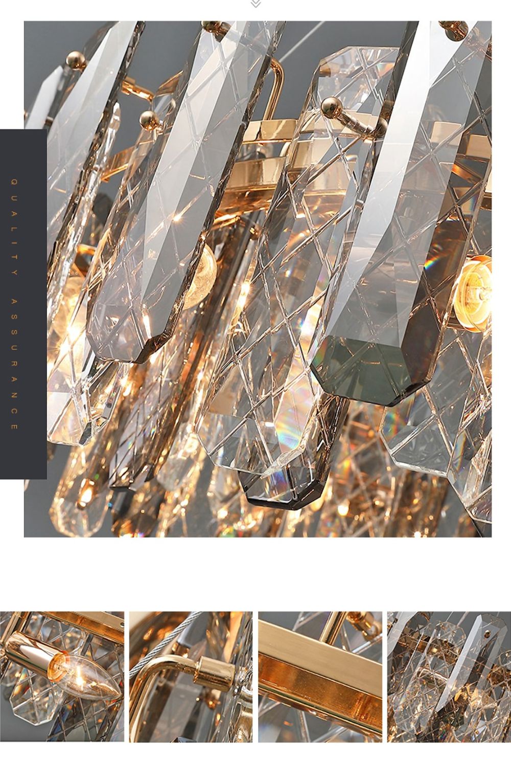 Clear Crystal Drum Pendant Lamp - SamuLighting