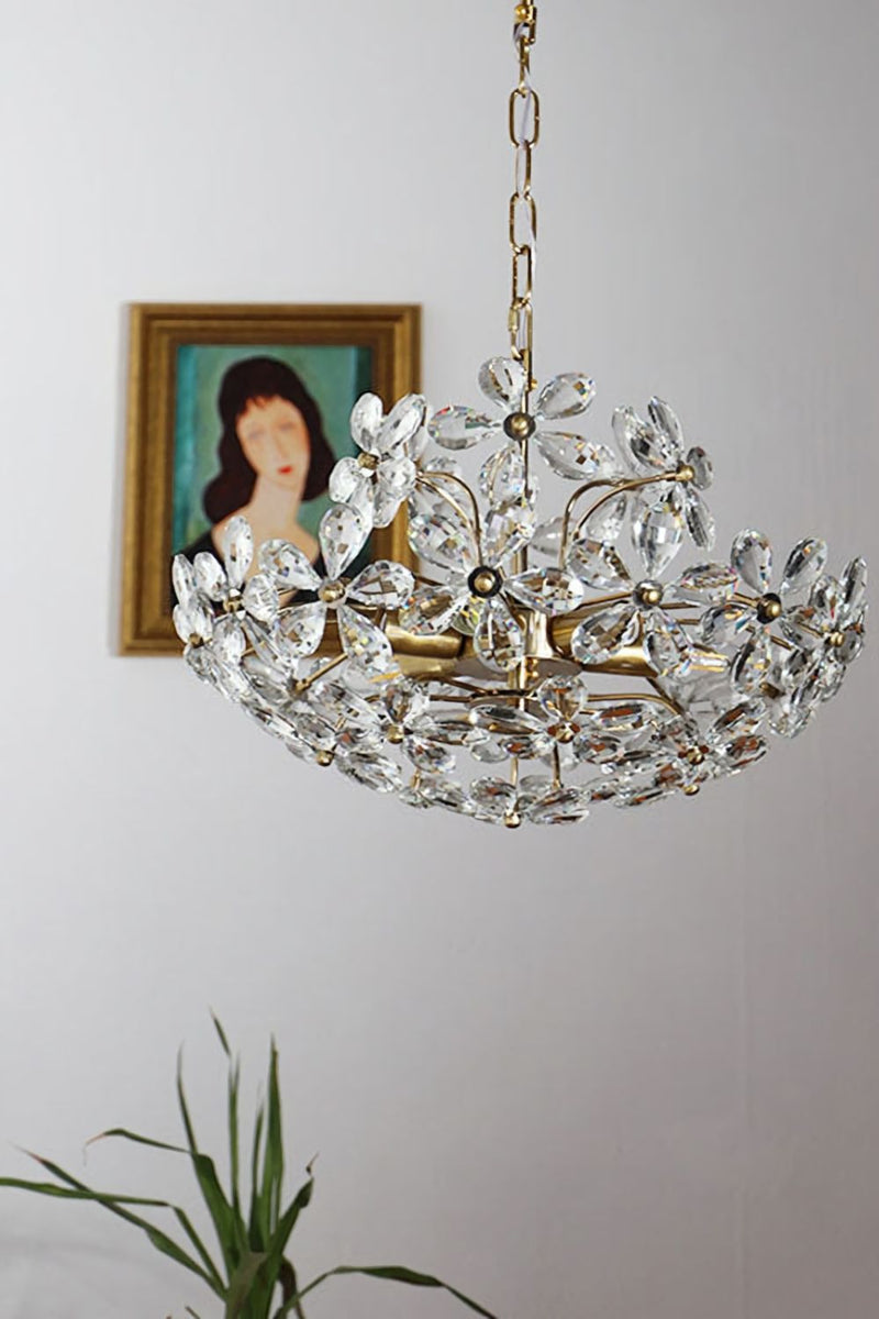 Crystal Flower Chandelier