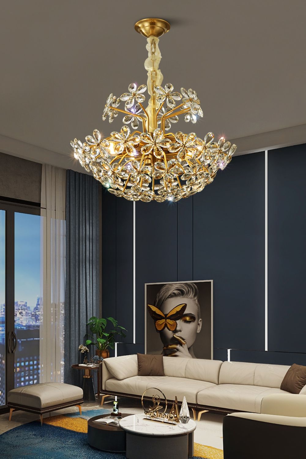 Crystal Flower Chandelier - SamuLighting