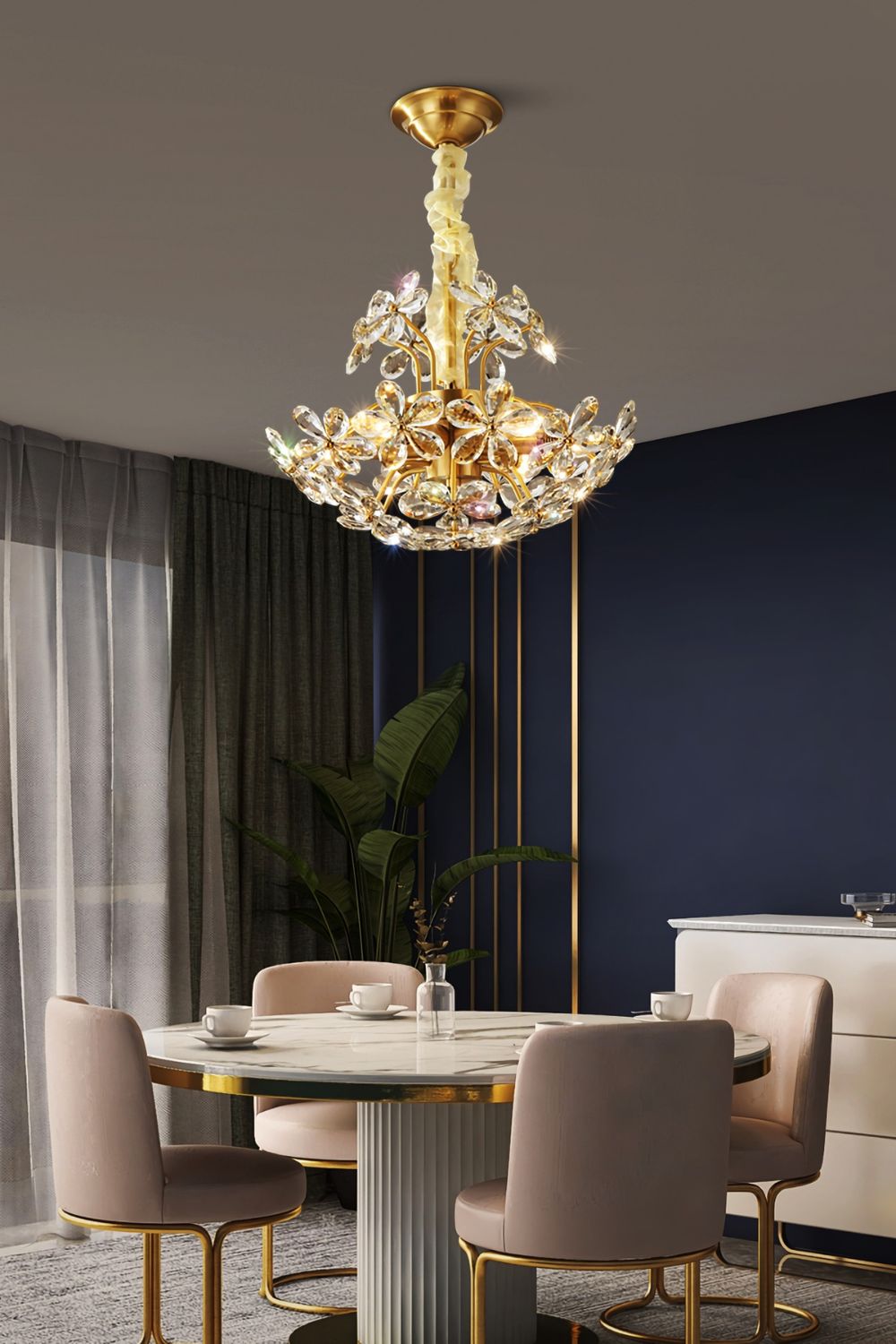 Crystal Flower Chandelier - SamuLighting