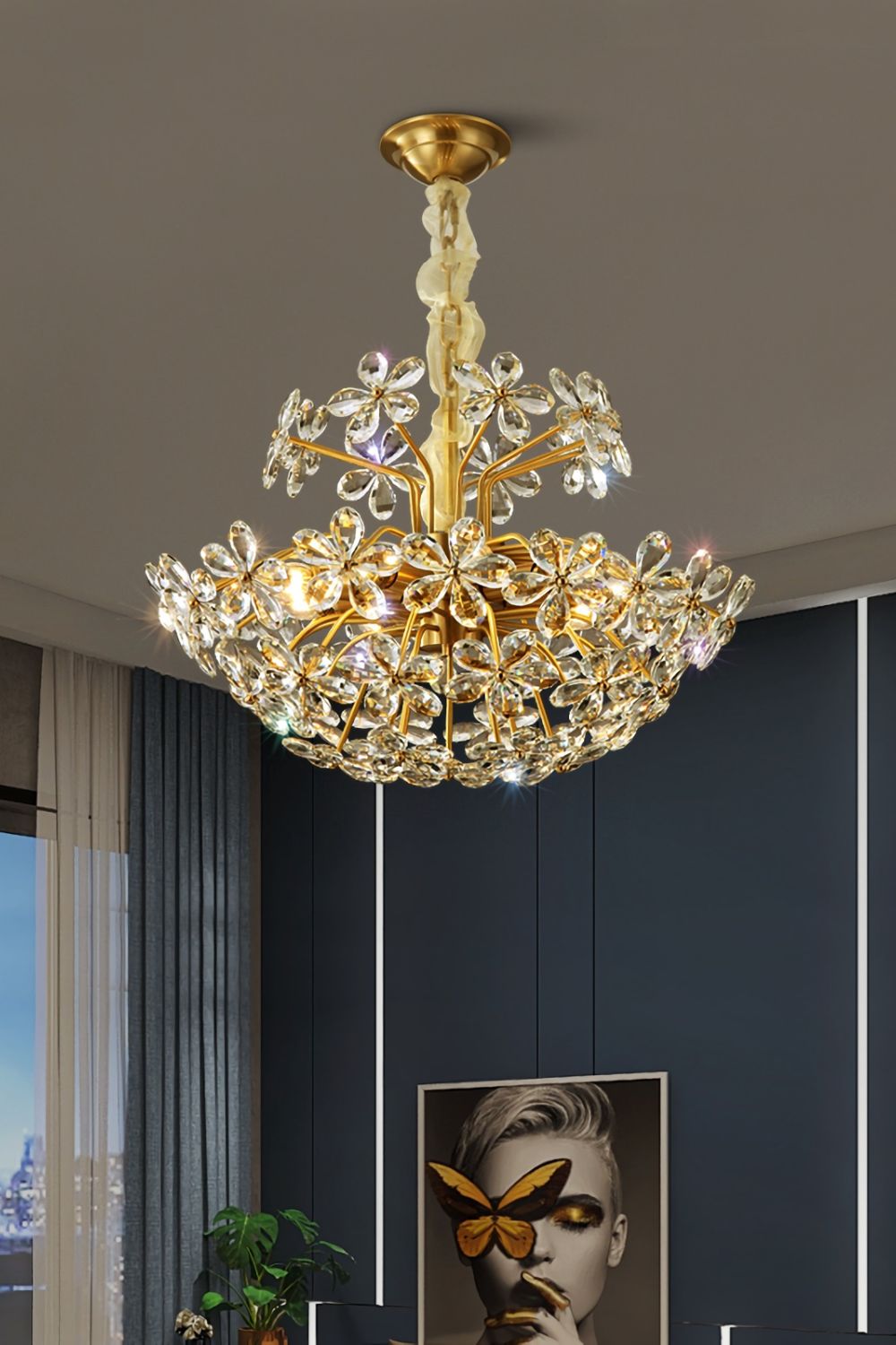 Crystal Flower Chandelier - SamuLighting
