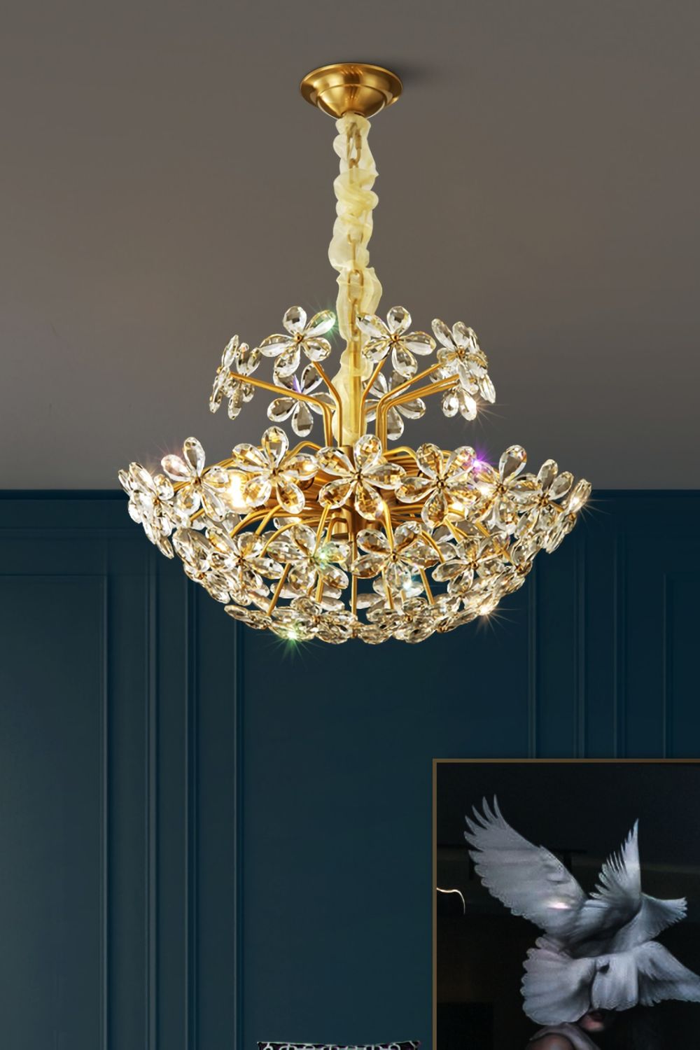 Crystal Flower Chandelier - SamuLighting