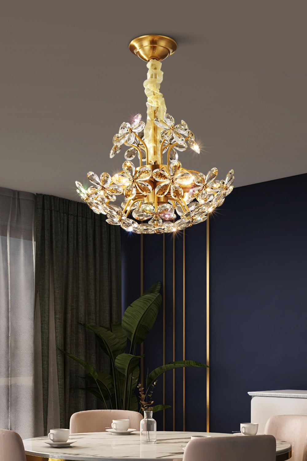 Crystal Flower Chandelier - SamuLighting