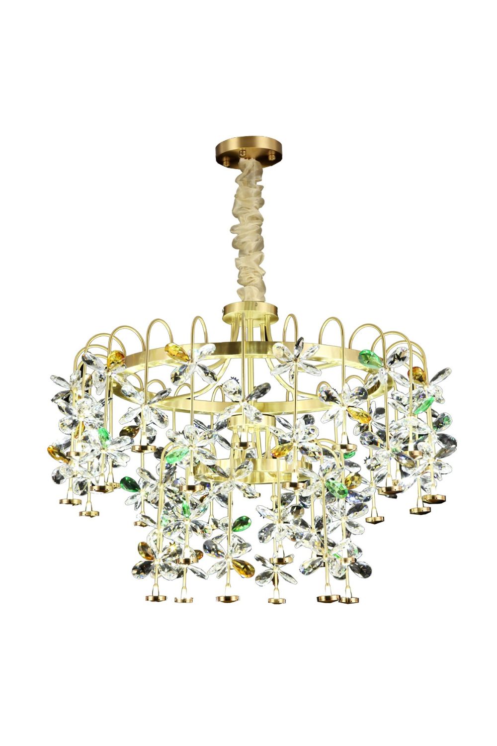 Floral-Inspired Flower Crystal Chandelier - SamuLighting