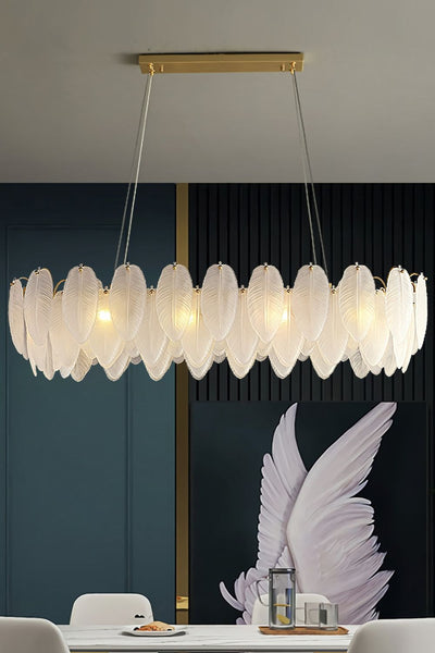 Glass Feather Chandelier - SamuLighting