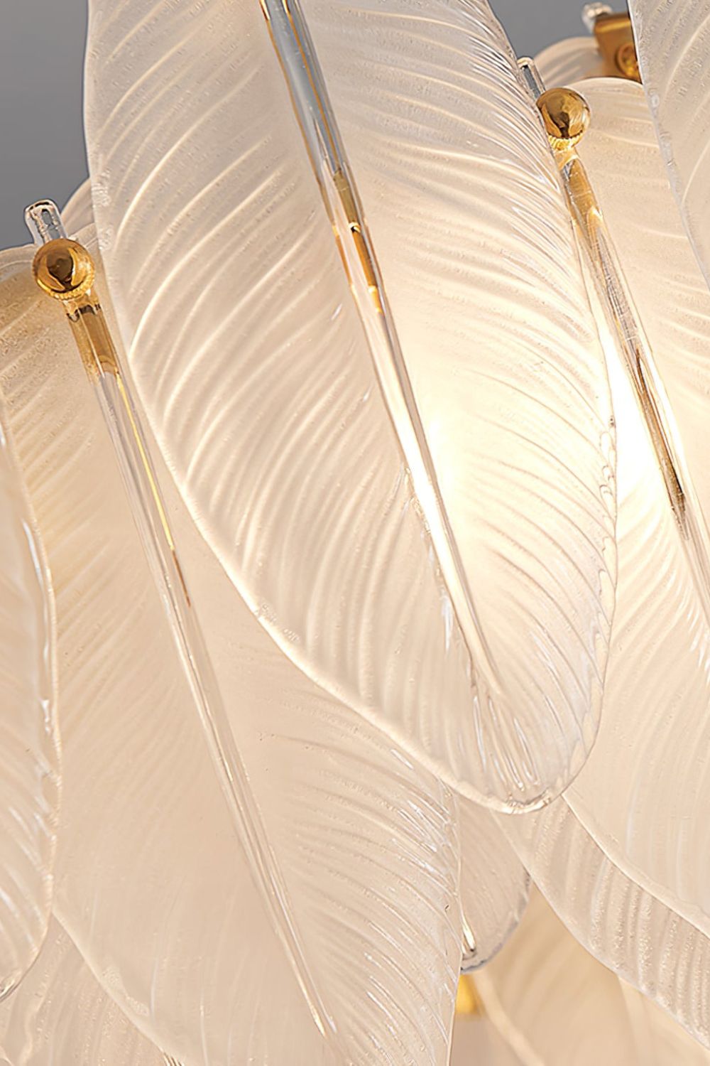 Glass Feather Chandelier - SamuLighting