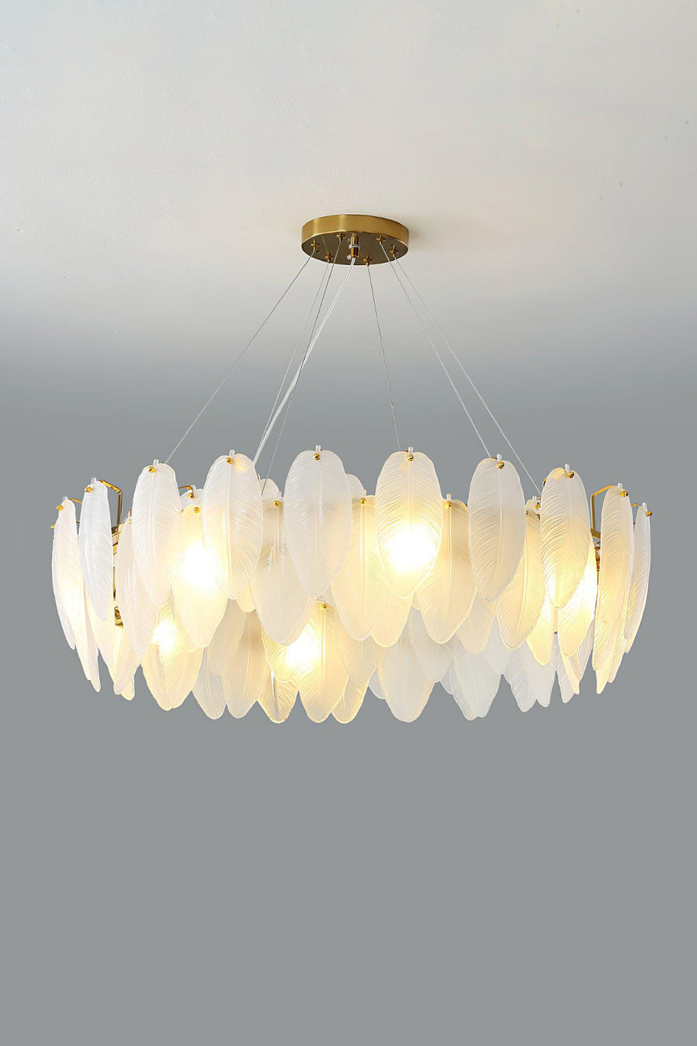 Glass Feather Chandelier - SamuLighting