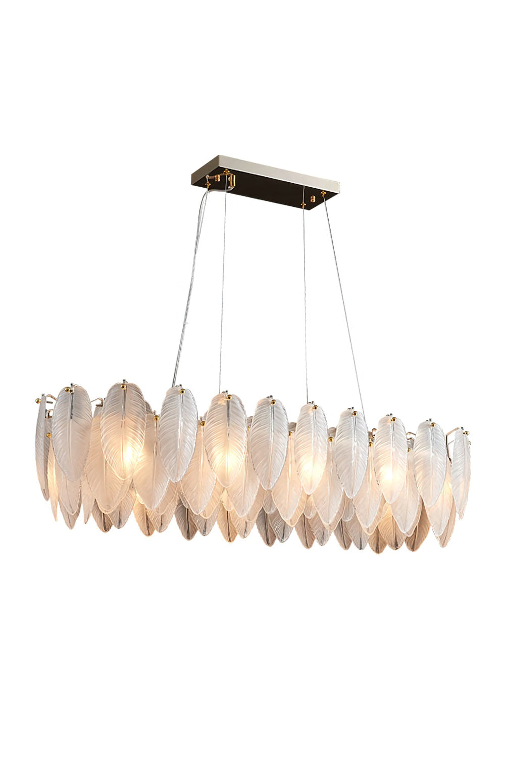 Glass Feather Chandelier - SamuLighting