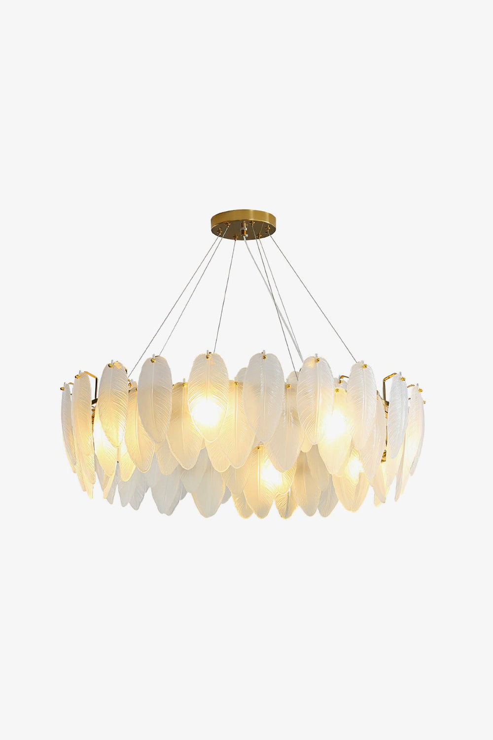 Glass Feather Chandelier - SamuLighting