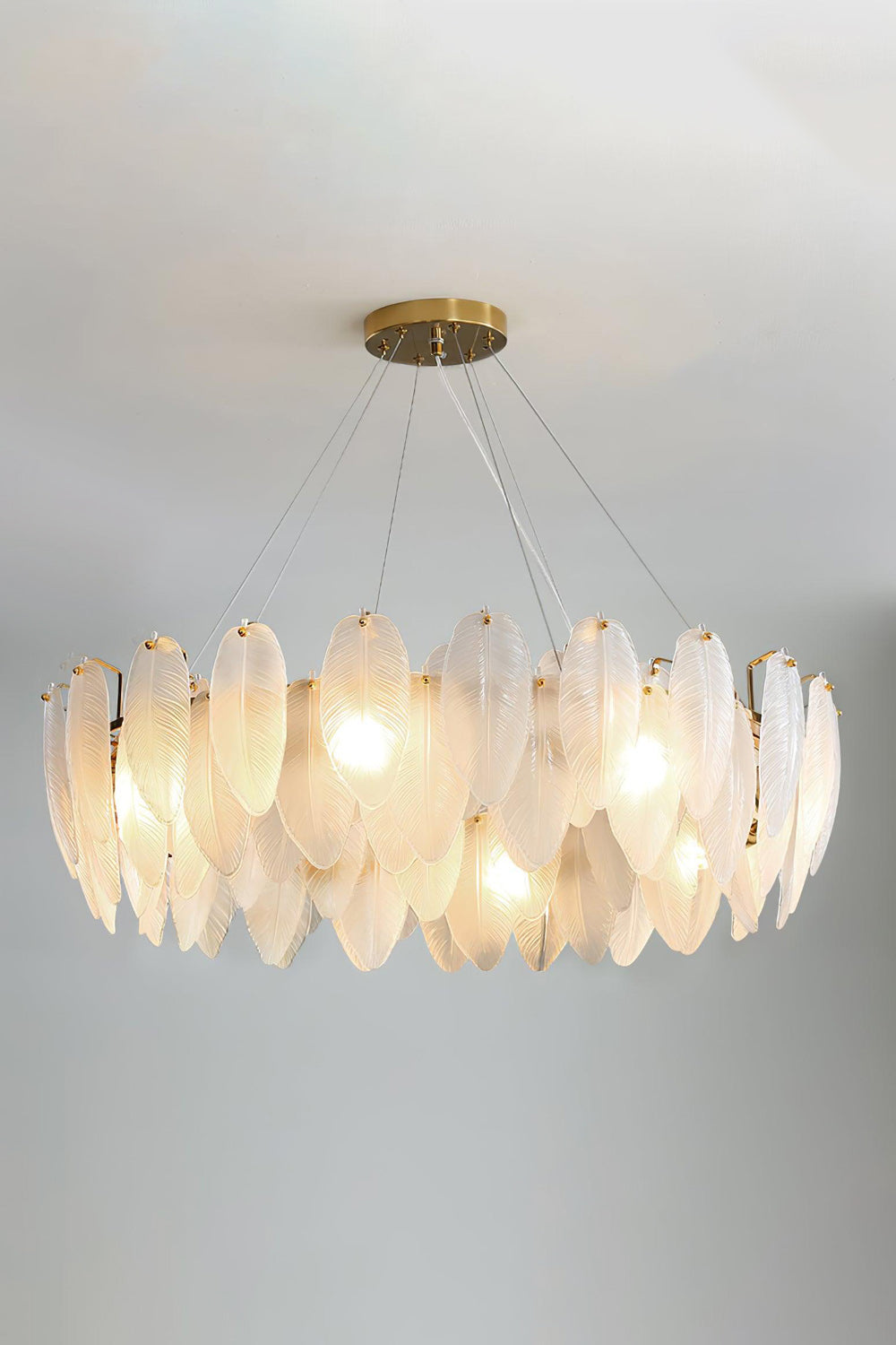 Glass Feather Chandelier - SamuLighting