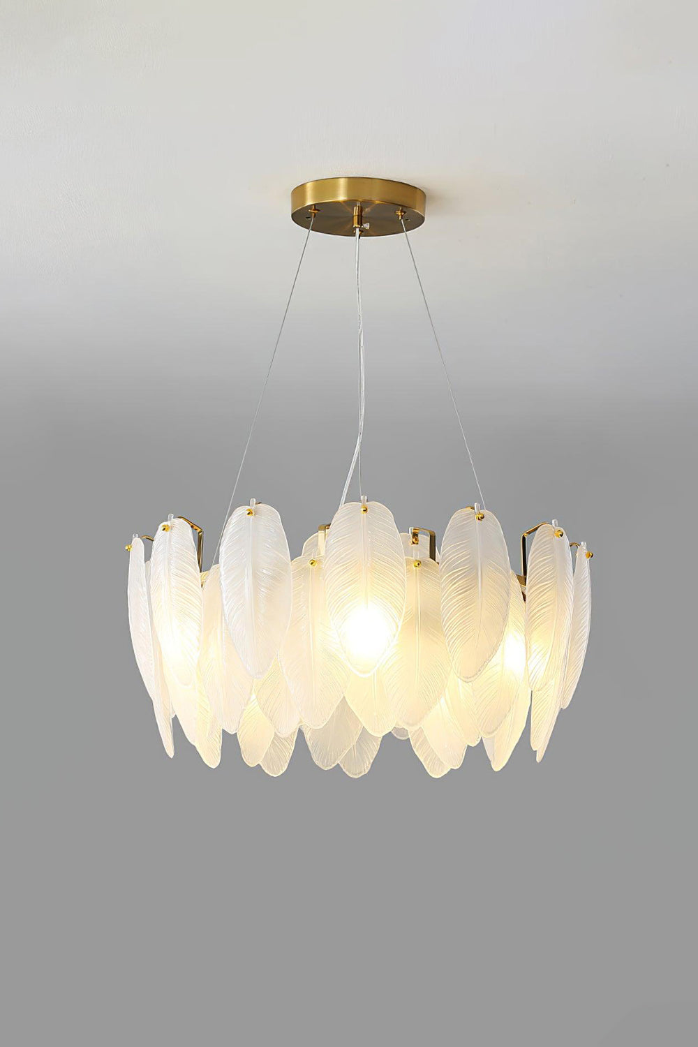 Glass Feather Chandelier - SamuLighting