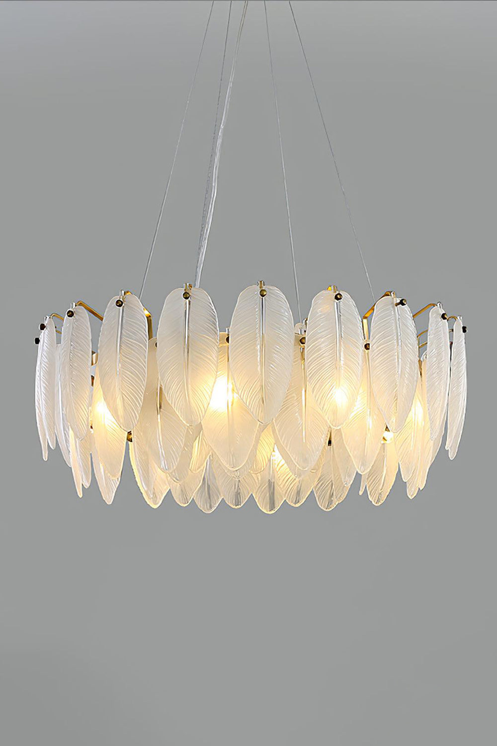 Glass Feather Chandelier - SamuLighting