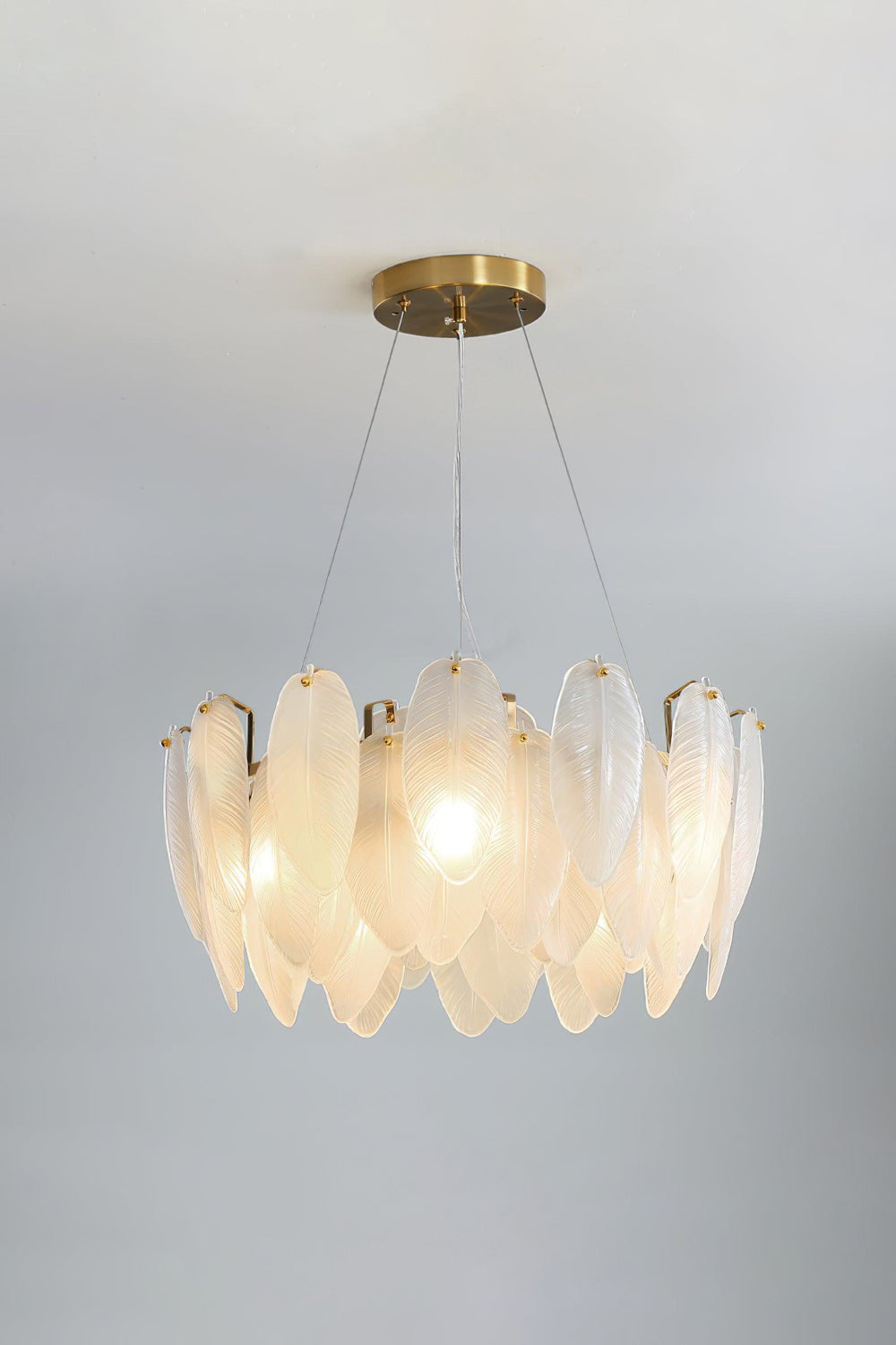 Glass Feather Chandelier - SamuLighting