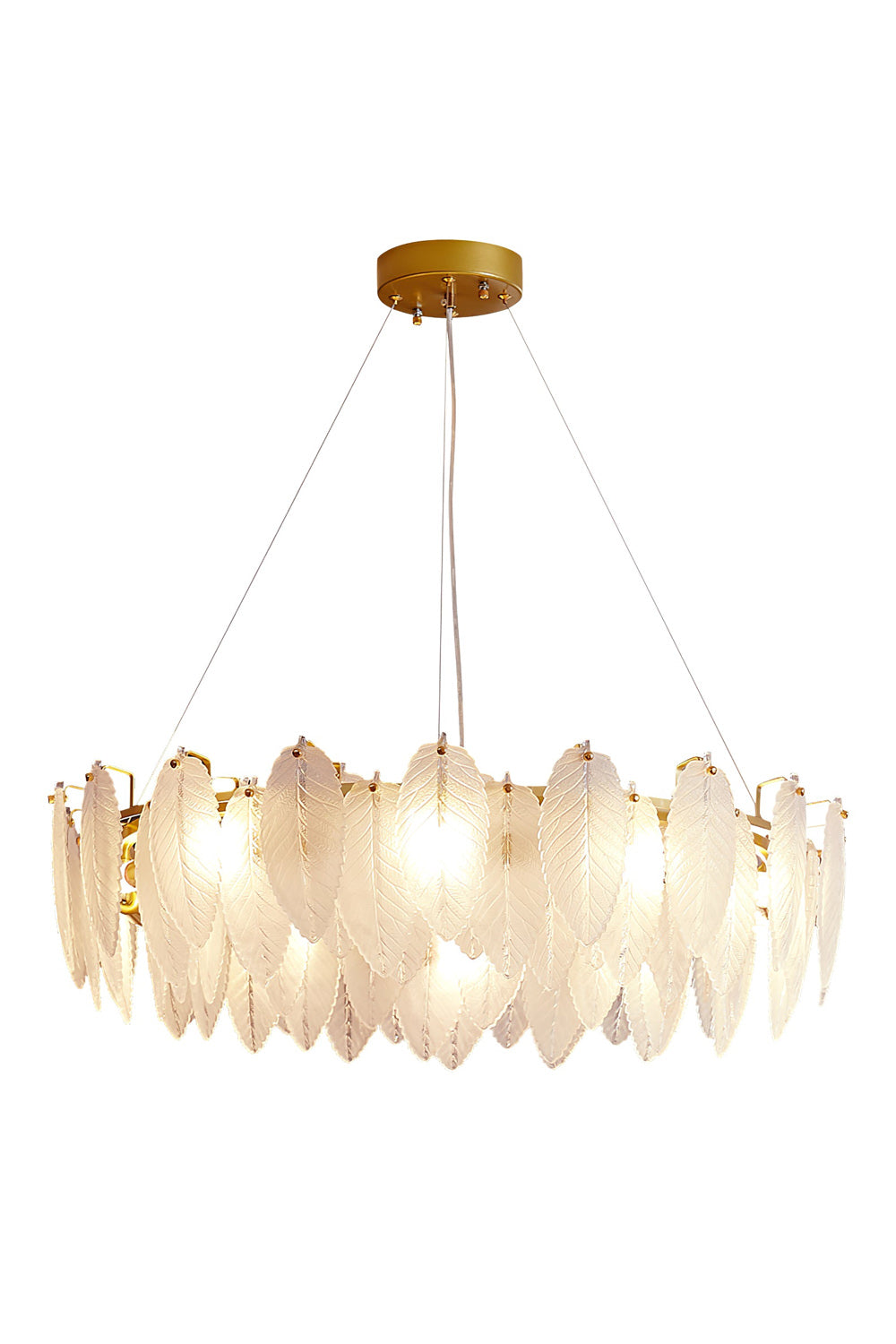 Glass Feather Chandelier - SamuLighting