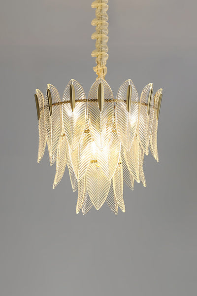 Glass Feathers Chandelier - SamuLighting