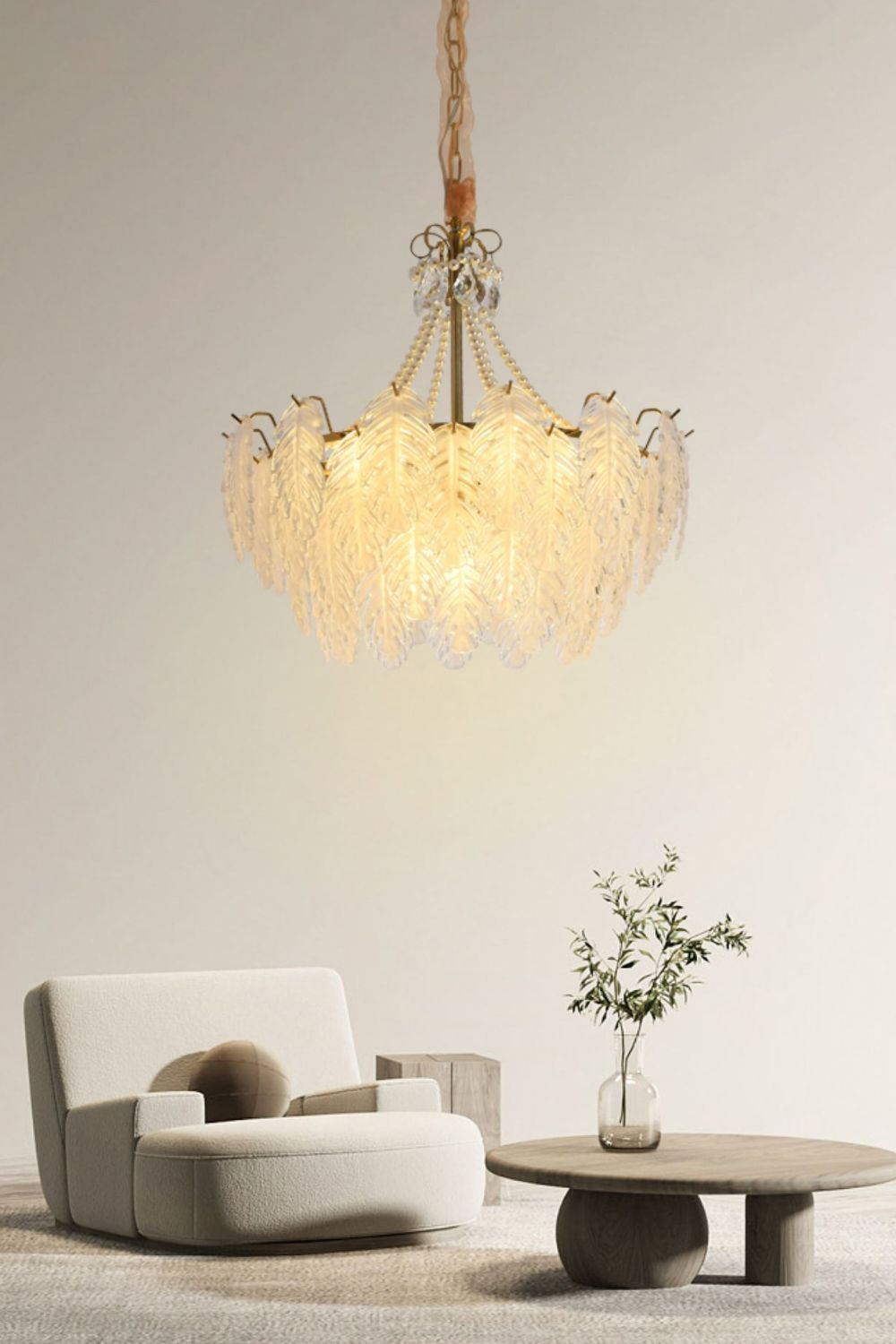 Glass Leaf Chandelier - SamuLighting