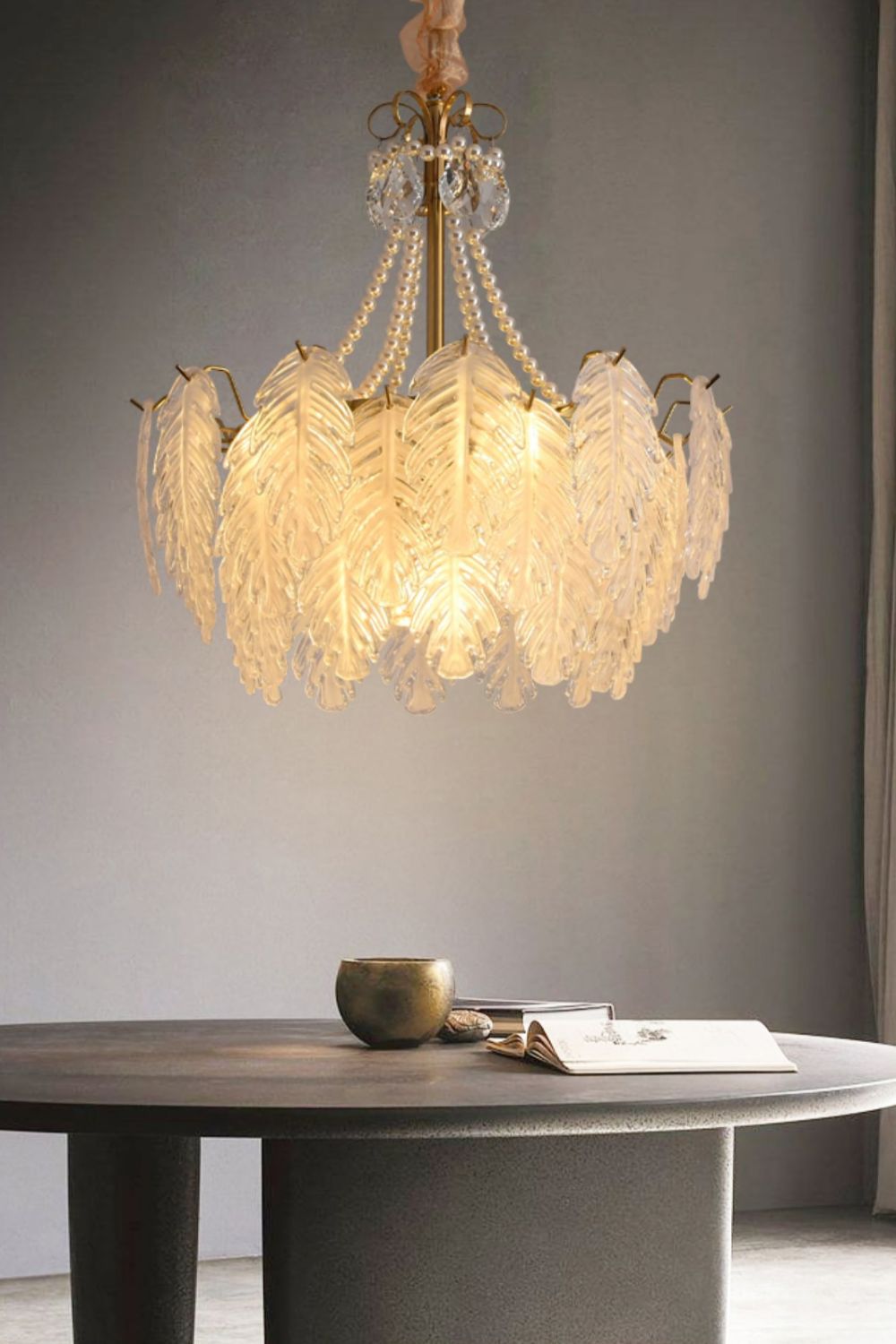 Glass Leaf Chandelier - SamuLighting