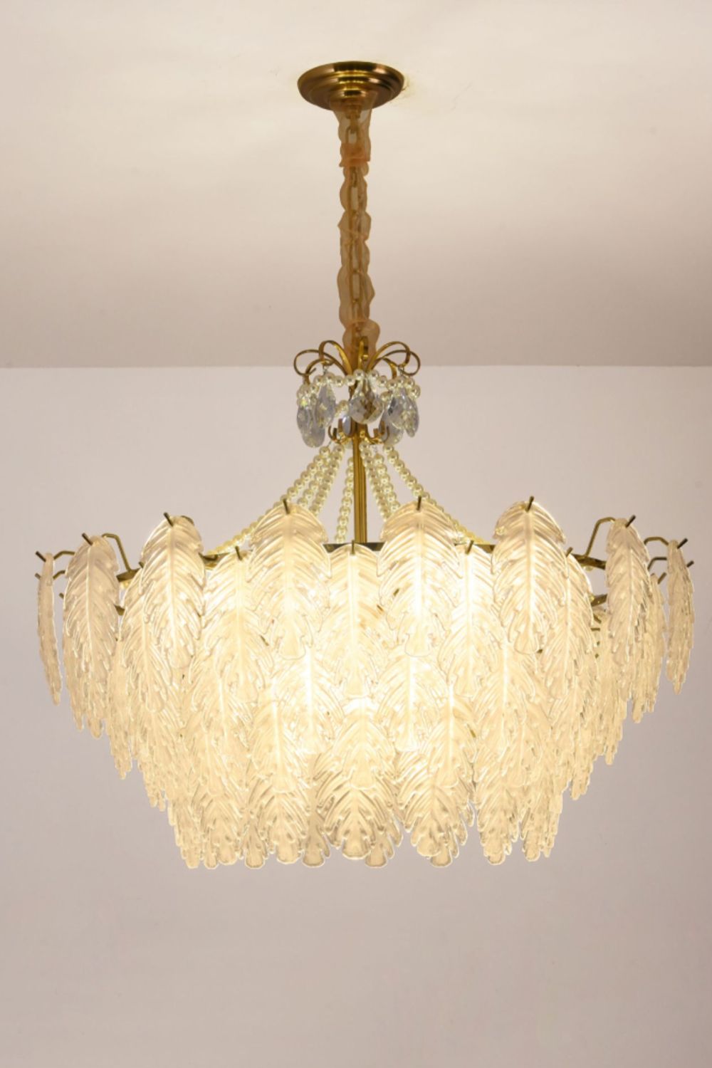 Glass Leaf Chandelier - SamuLighting