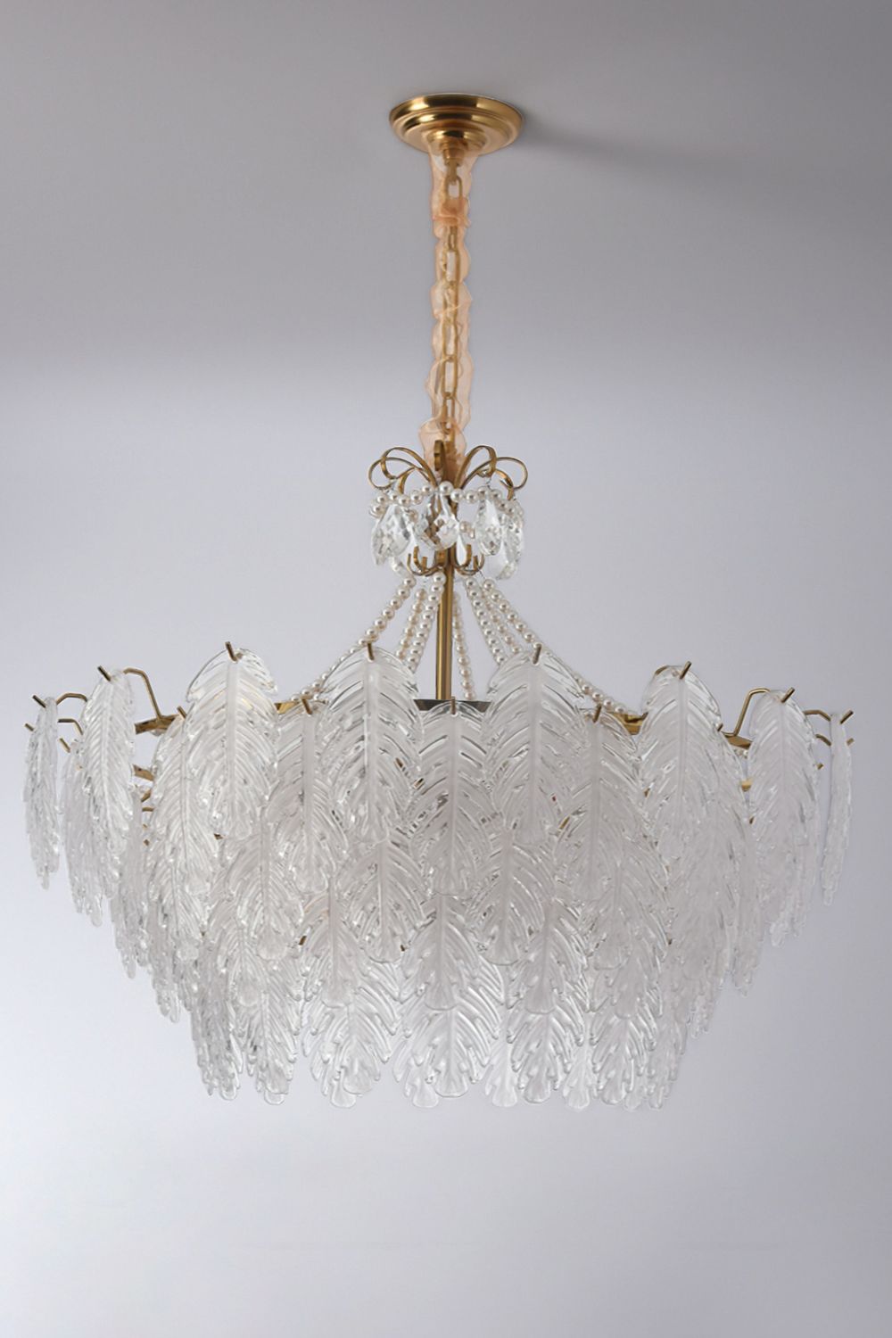 Glass Leaf Chandelier - SamuLighting
