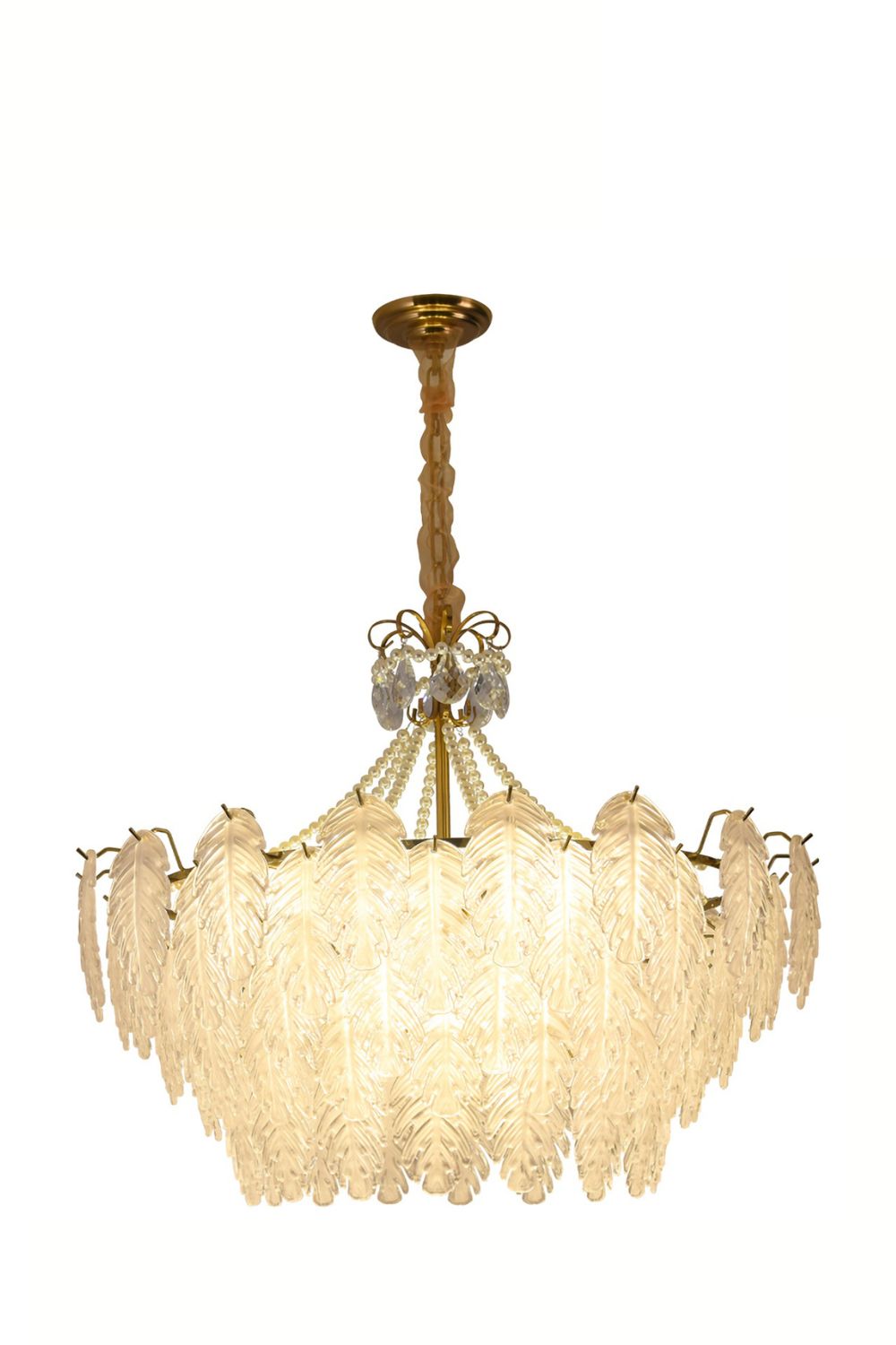 Glass Leaf Chandelier - SamuLighting