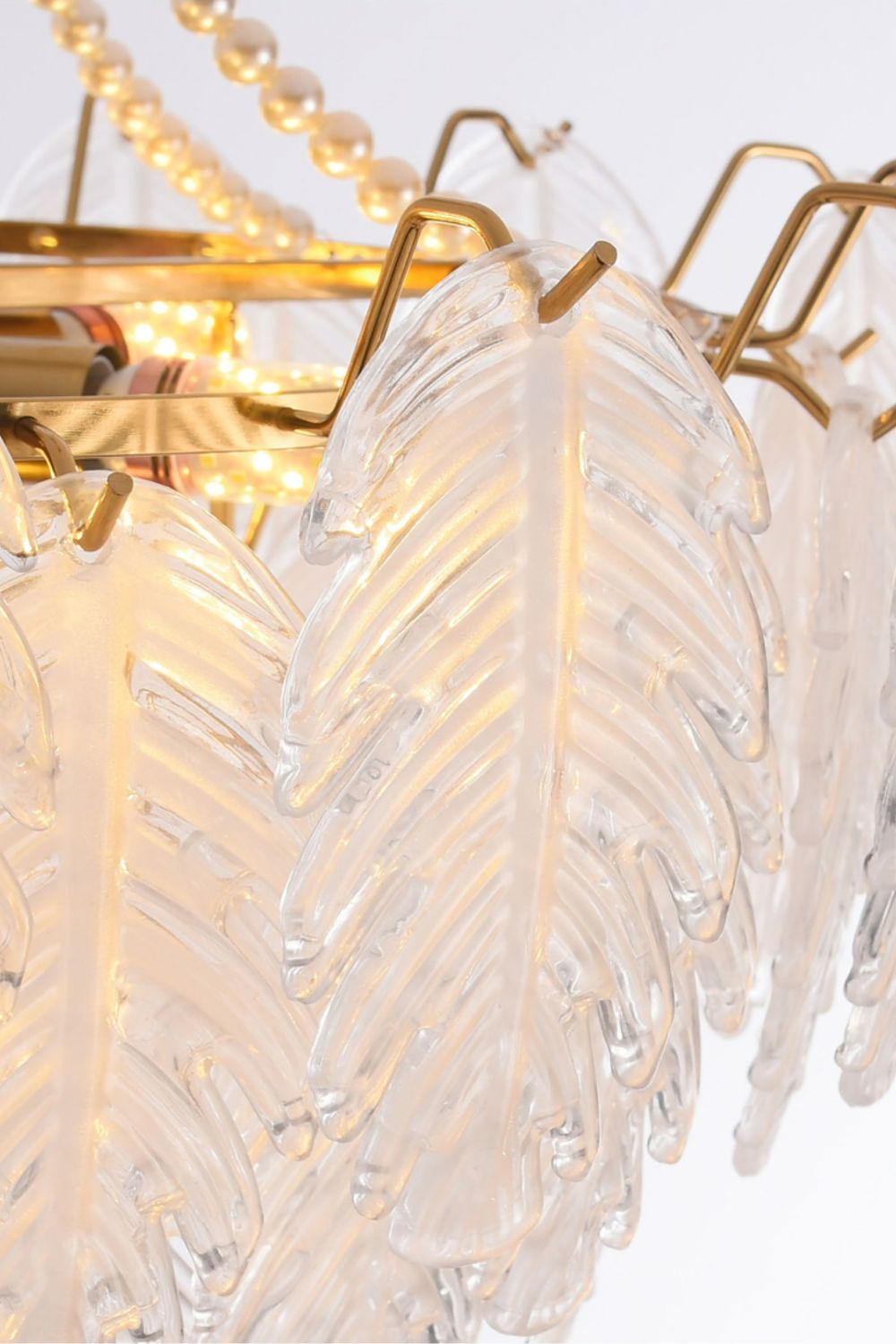 Glass Leaf Chandelier - SamuLighting