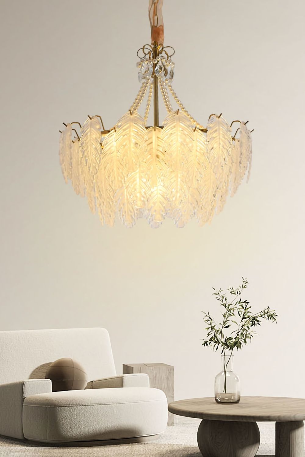 Glass Leaf Chandelier - SamuLighting
