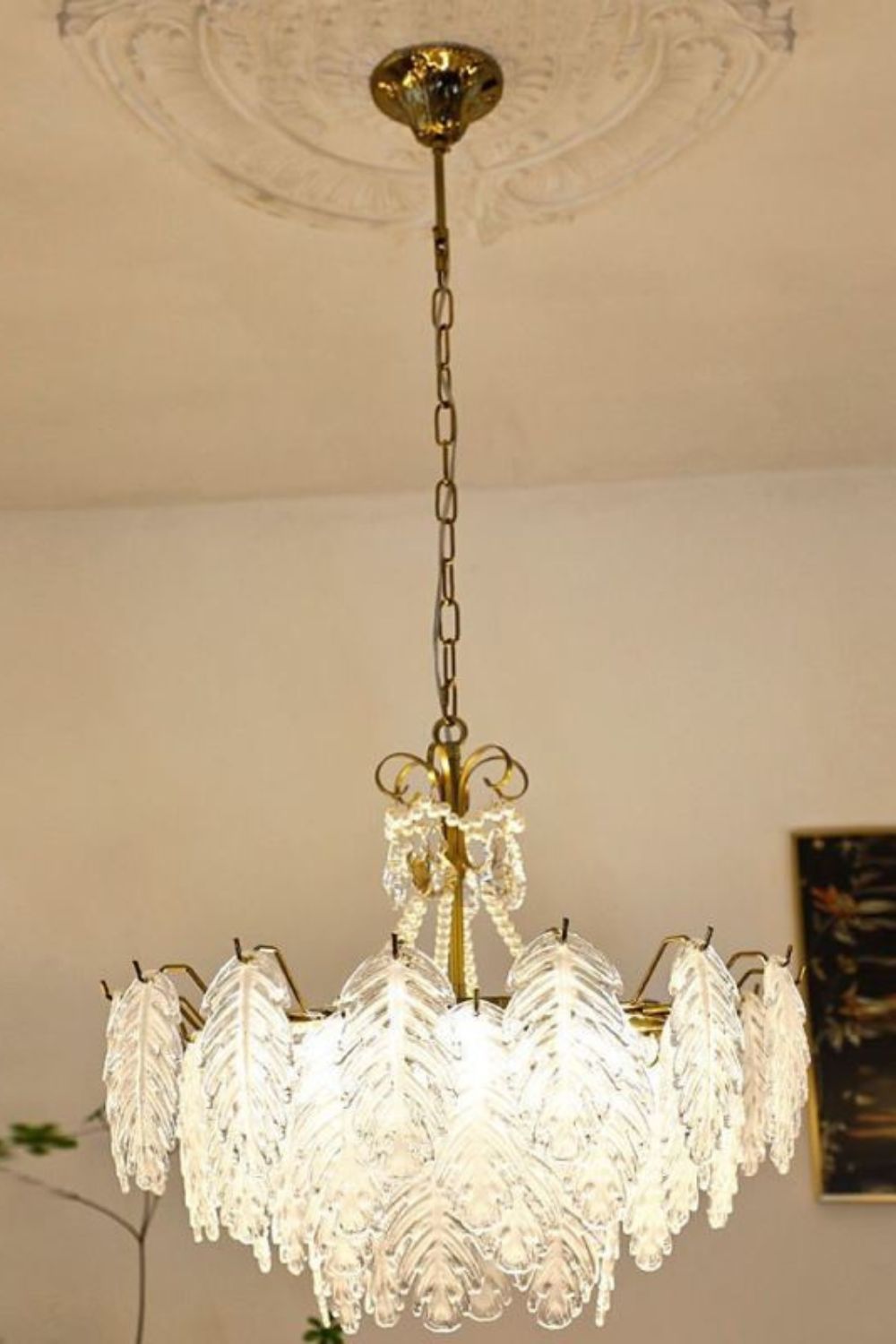 Glass Leaf Chandelier - SamuLighting