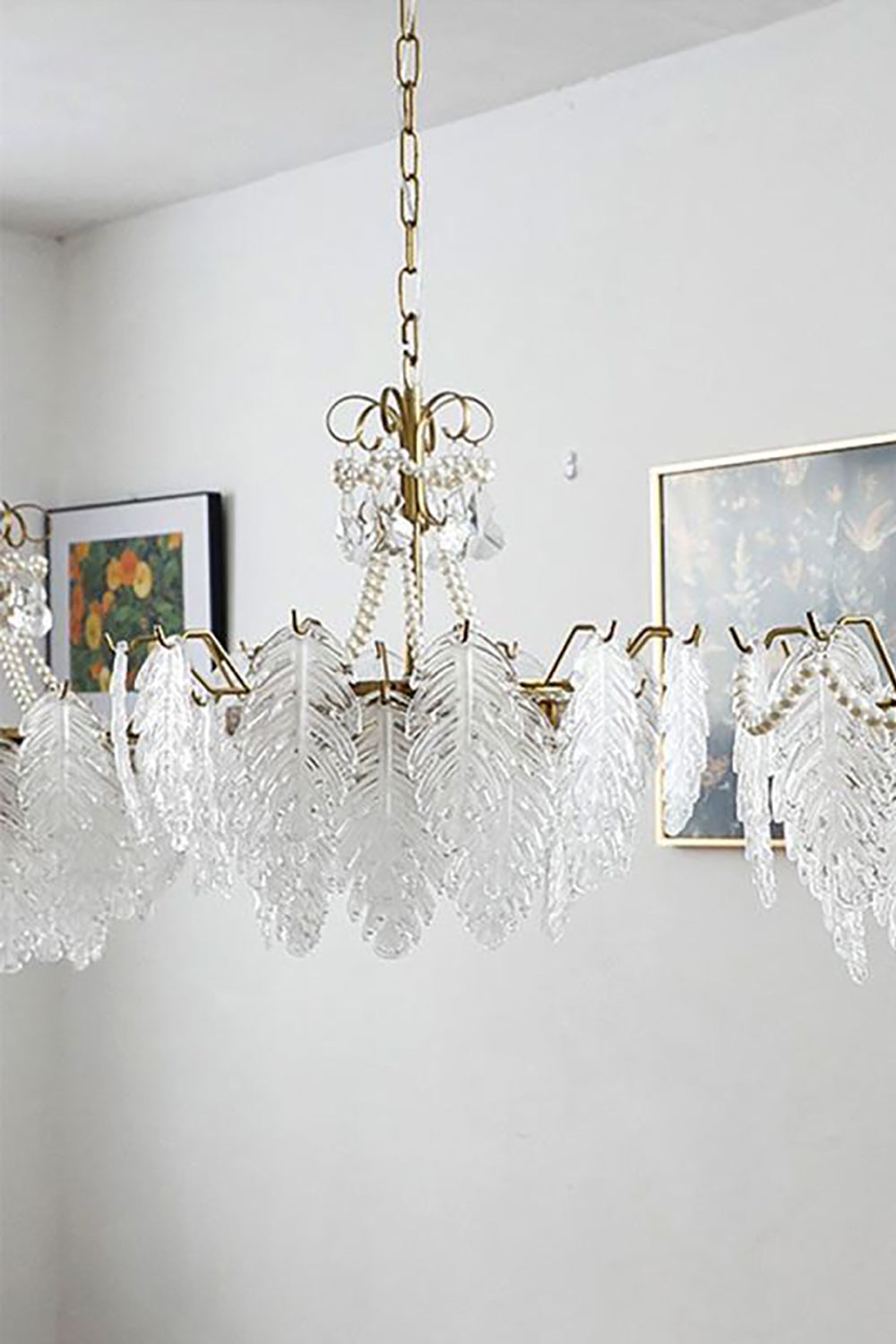 Glass Leaf Chandelier - SamuLighting